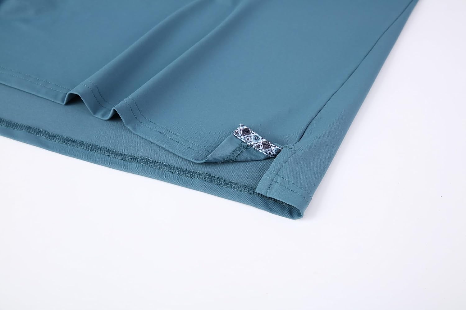 image:imageAlex Vando Mens Golf Shirt QuickDry Solid Short Sleeve Polo Shirts Moisture wickingInner collar decorativeFlexible movementSolid sleek silhouetteSturdy longwearing buildTeal 09