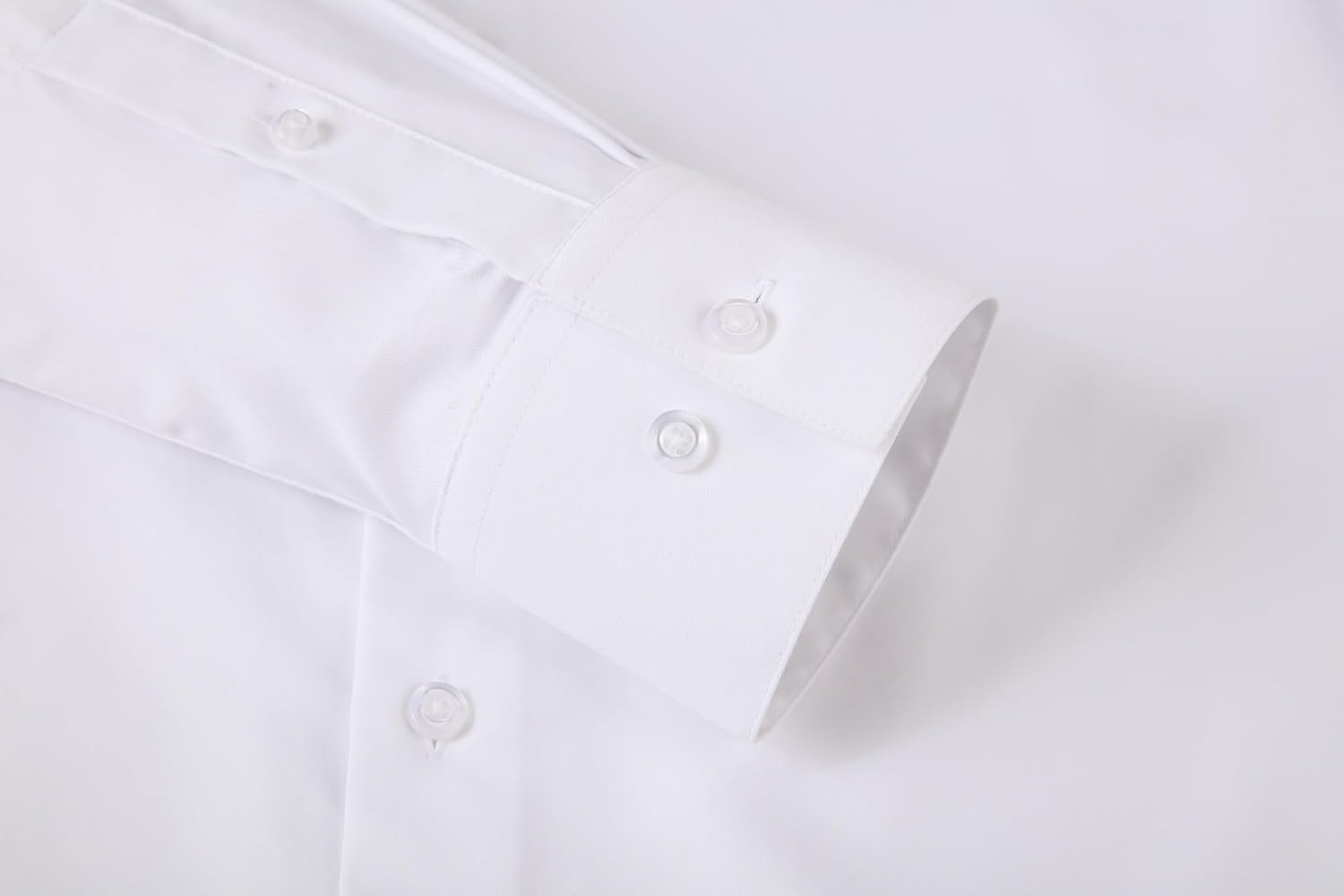 image:imageAlex Vando Mens Dress Shirts StainResistant Long Sleeve Stretch Work Shirts for MenStainresistant White 07