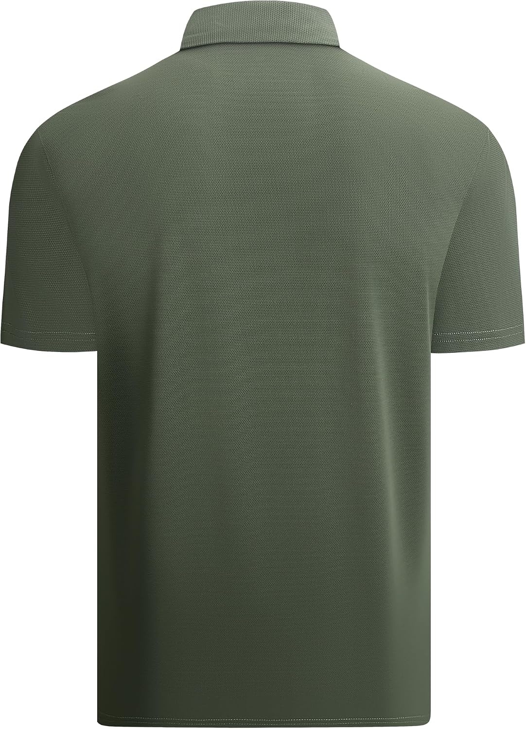 image:imageAlex Vando Mens Golf Polo Shirt Textured Stretch Performance PoloArmy