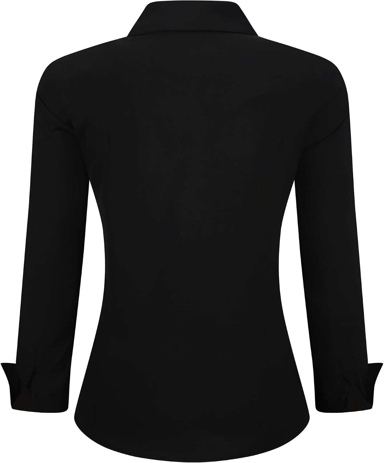 image:imageAlex Vando Womens Dress Shirts Button Down Wrinkle Free Long Sleeve ShirtHidden Placket Black