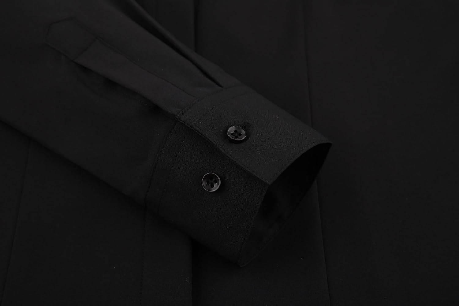 image:imageAlex Vando Womens Dress Shirts Button Down Wrinkle Free Long Sleeve ShirtHidden Placket Black