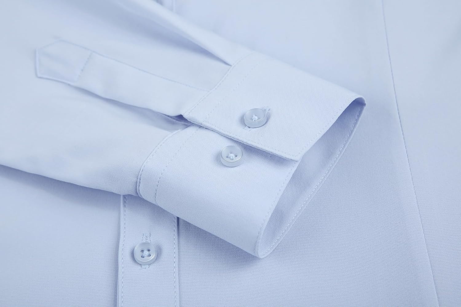 image:imageAlex Vando Womens Dress Shirts Button Down Wrinkle Free Long Sleeve ShirtHidden Placket Blue