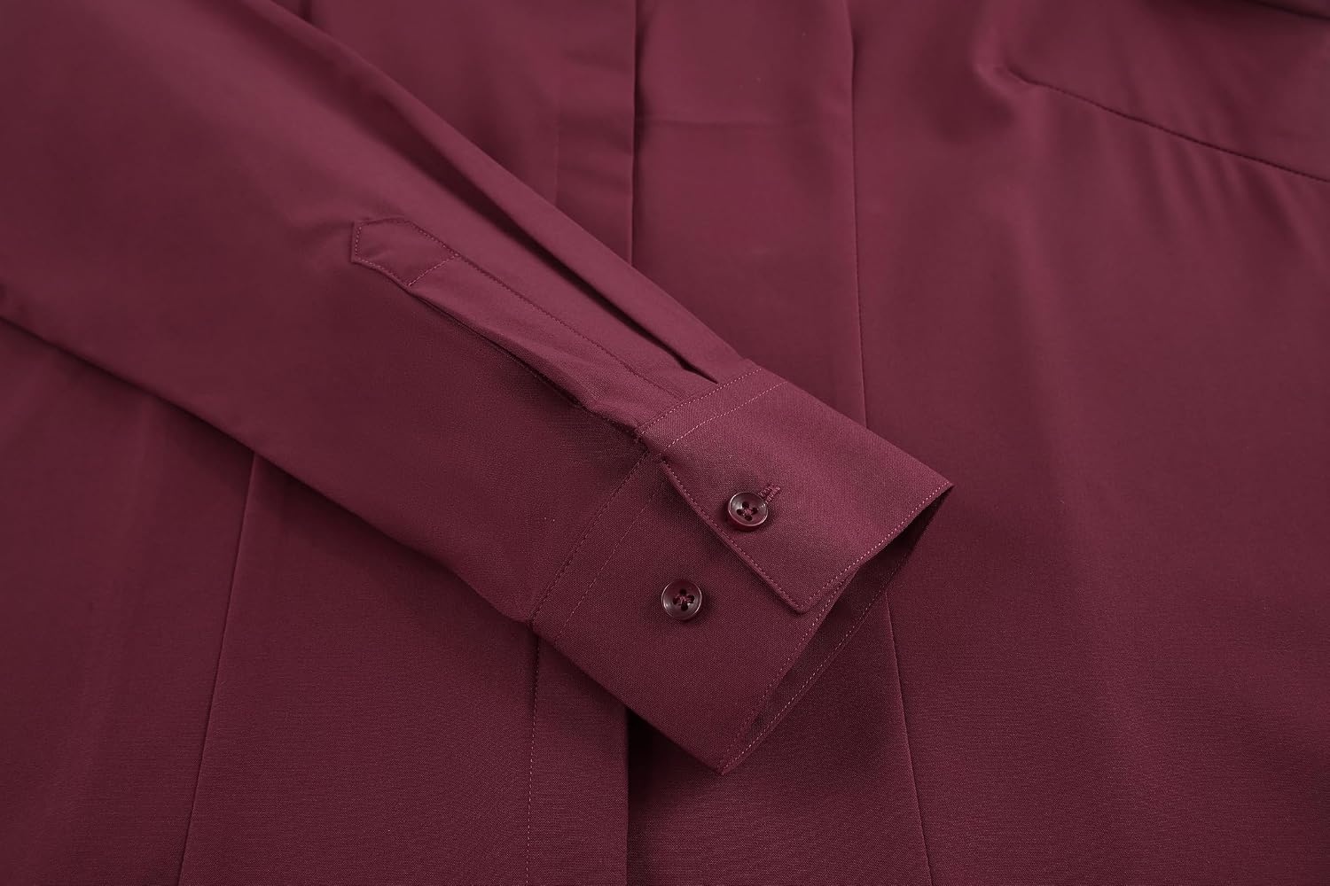 image:imageAlex Vando Womens Dress Shirts Button Down Wrinkle Free Long Sleeve ShirtHidden Placket Burgundy