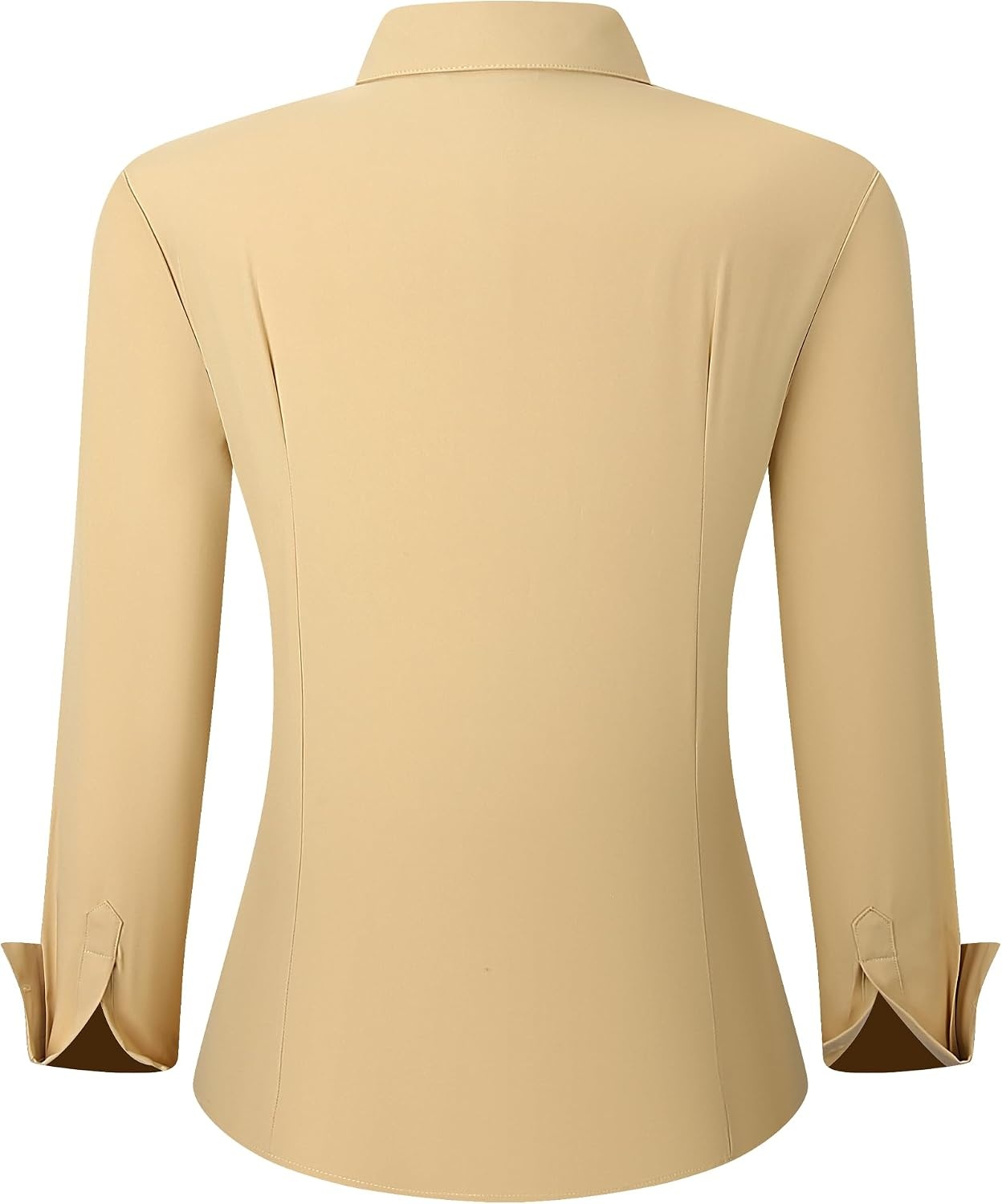 image:imageAlex Vando Womens Dress Shirts Button Down Wrinkle Free Long Sleeve ShirtHidden Placket Khaki