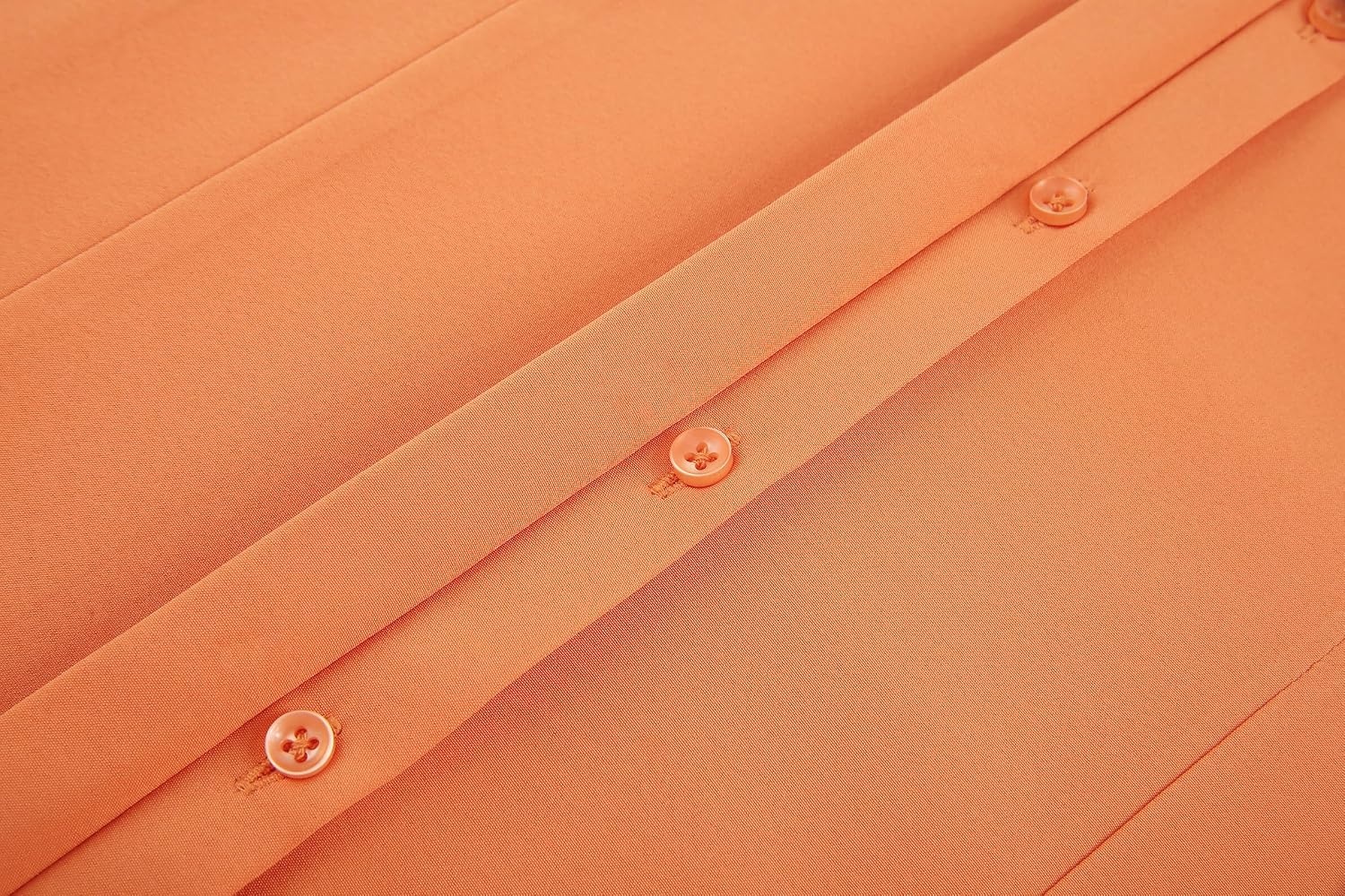 image:imageAlex Vando Womens Dress Shirts Button Down Wrinkle Free Long Sleeve ShirtHidden Placket Orange