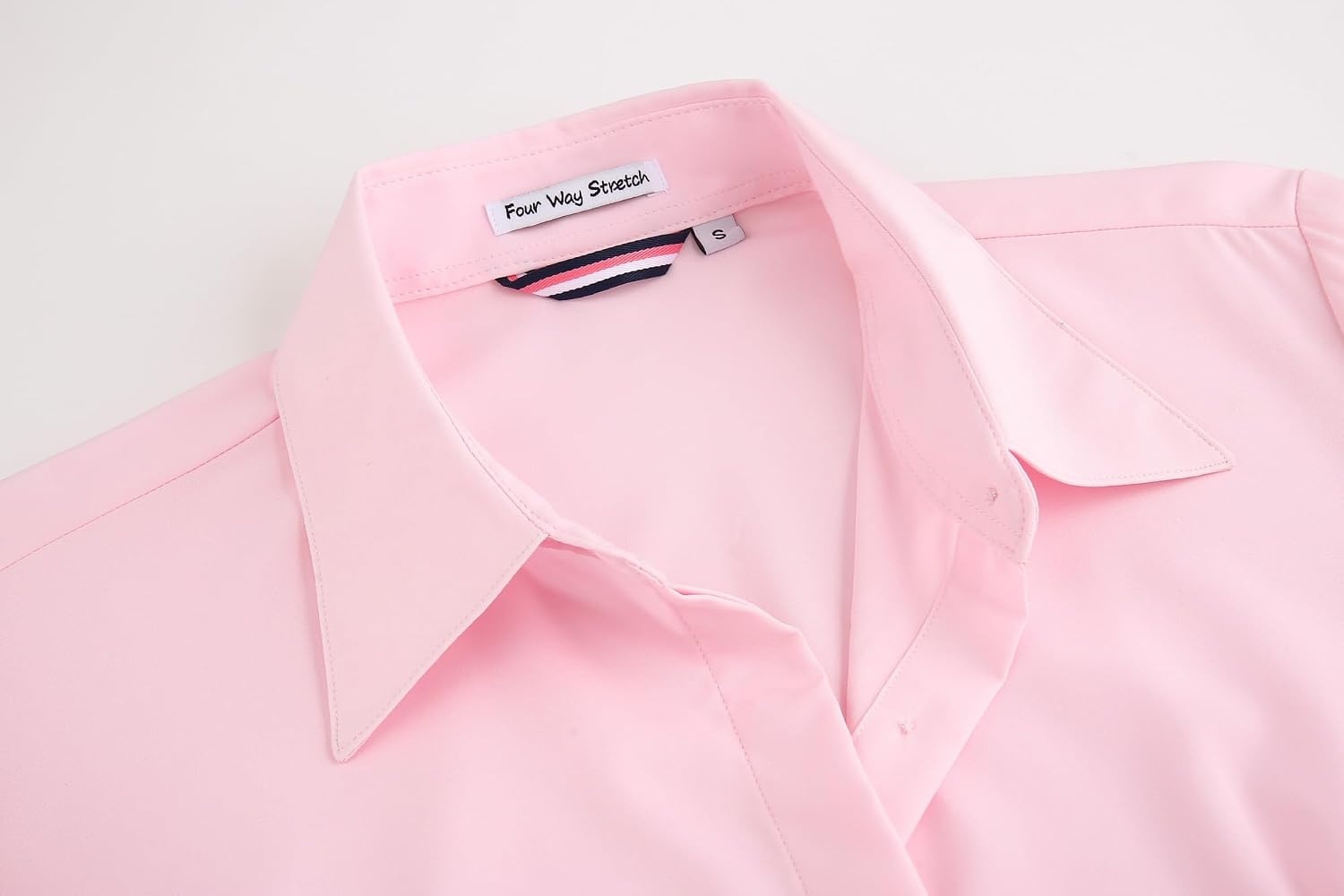 image:imageAlex Vando Womens Dress Shirts Button Down Wrinkle Free Long Sleeve ShirtHidden Placket Pink