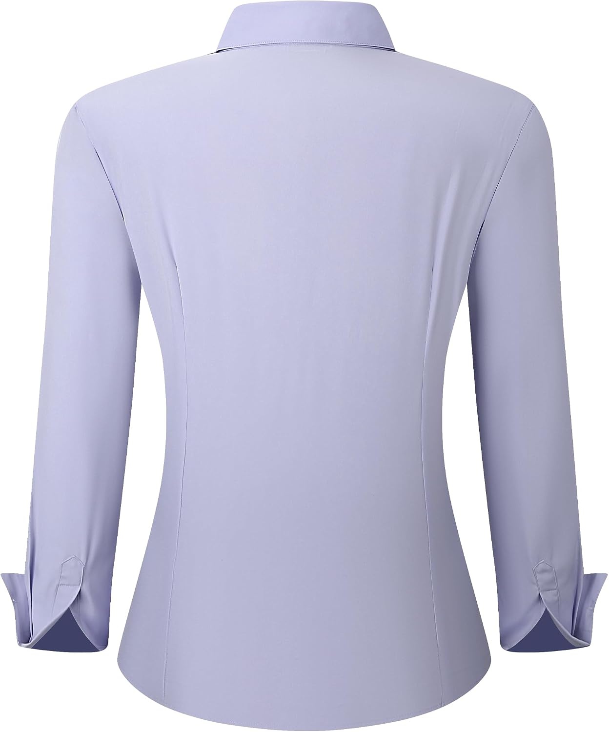 image:imageAlex Vando Womens Dress Shirts Button Down Wrinkle Free Long Sleeve ShirtHidden Placket Purple