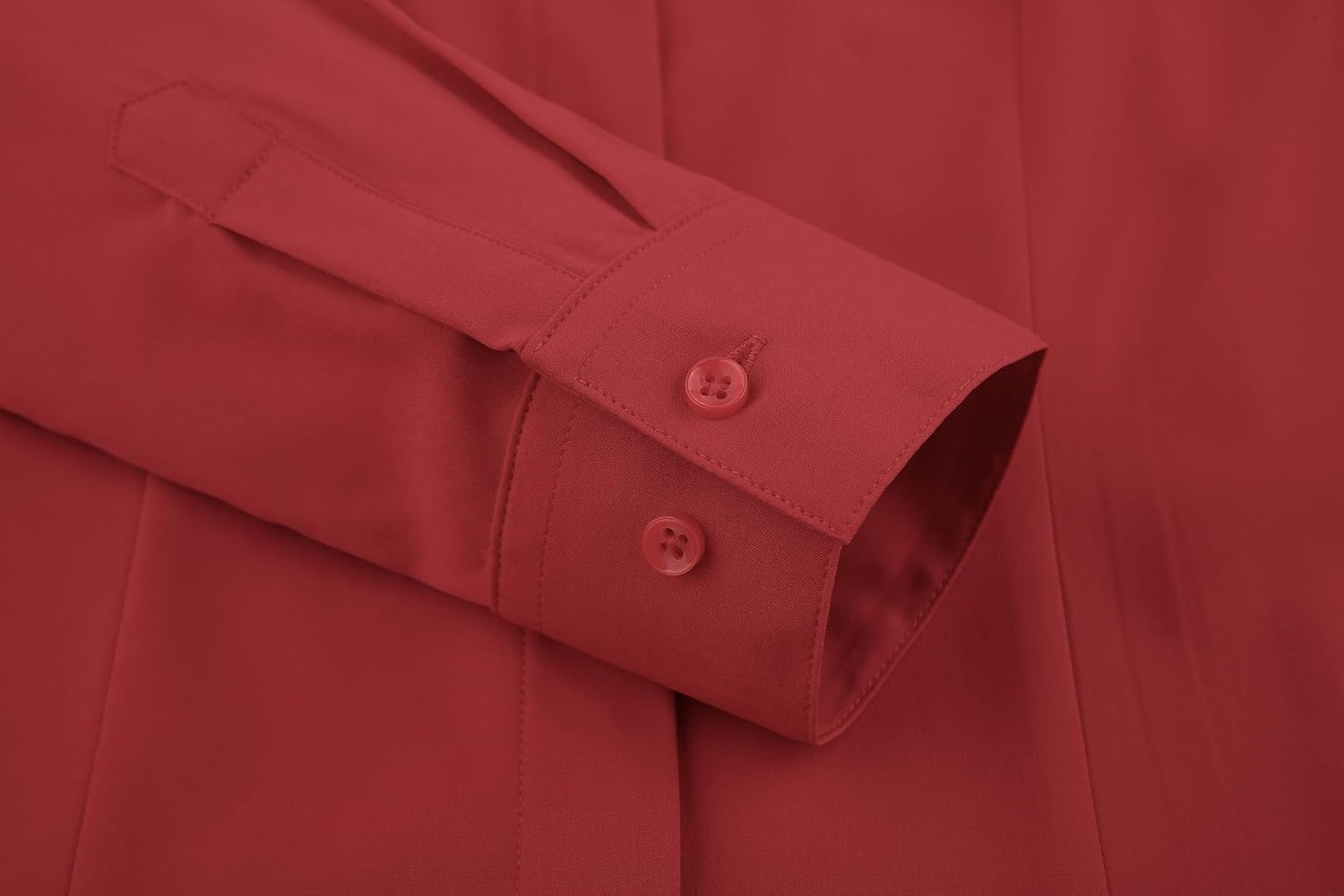 image:imageAlex Vando Womens Dress Shirts Button Down Wrinkle Free Long Sleeve ShirtHidden Placket Red