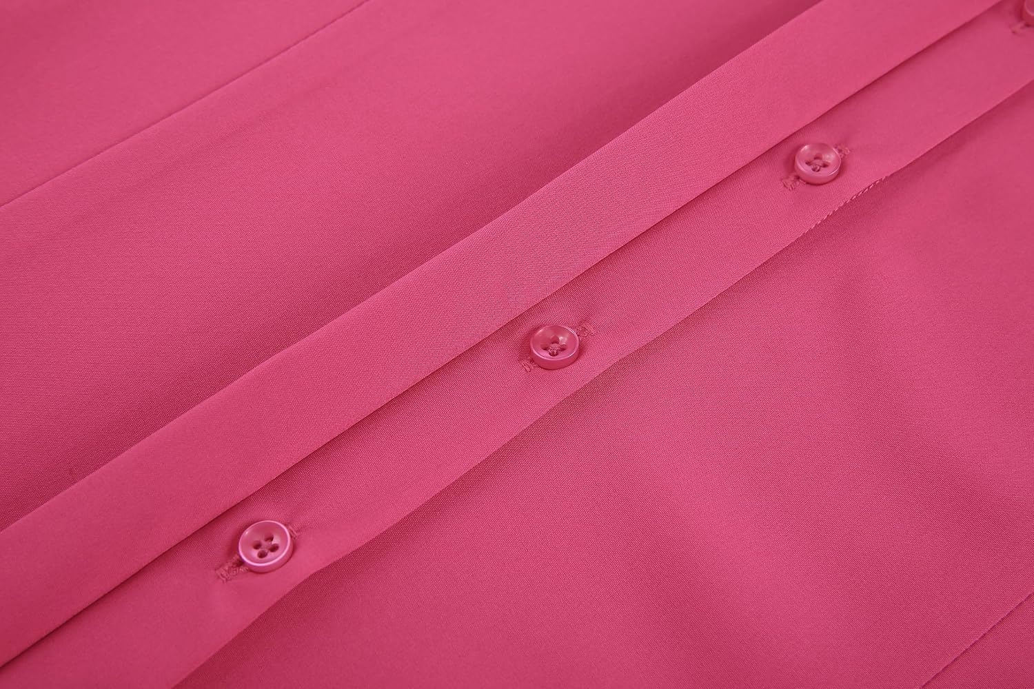 image:imageAlex Vando Womens Dress Shirts Button Down Wrinkle Free Long Sleeve ShirtHidden Placket Rose
