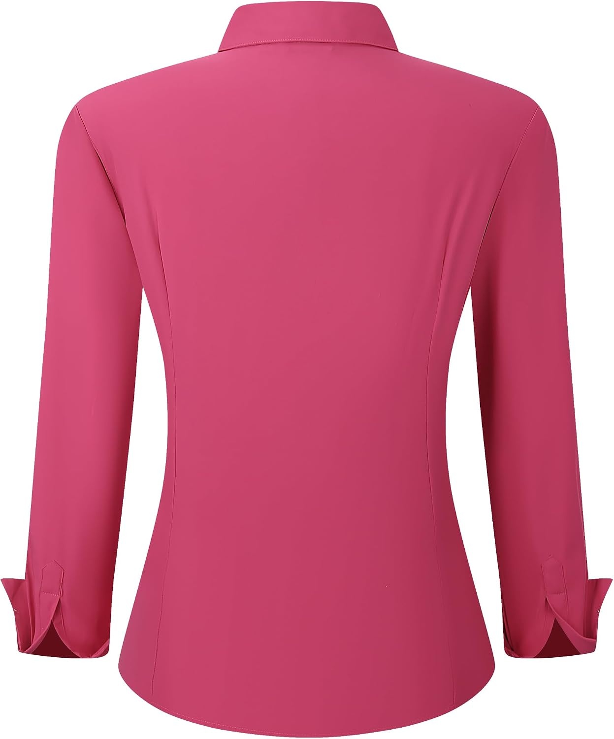 image:imageAlex Vando Womens Dress Shirts Button Down Wrinkle Free Long Sleeve ShirtHidden Placket Rose