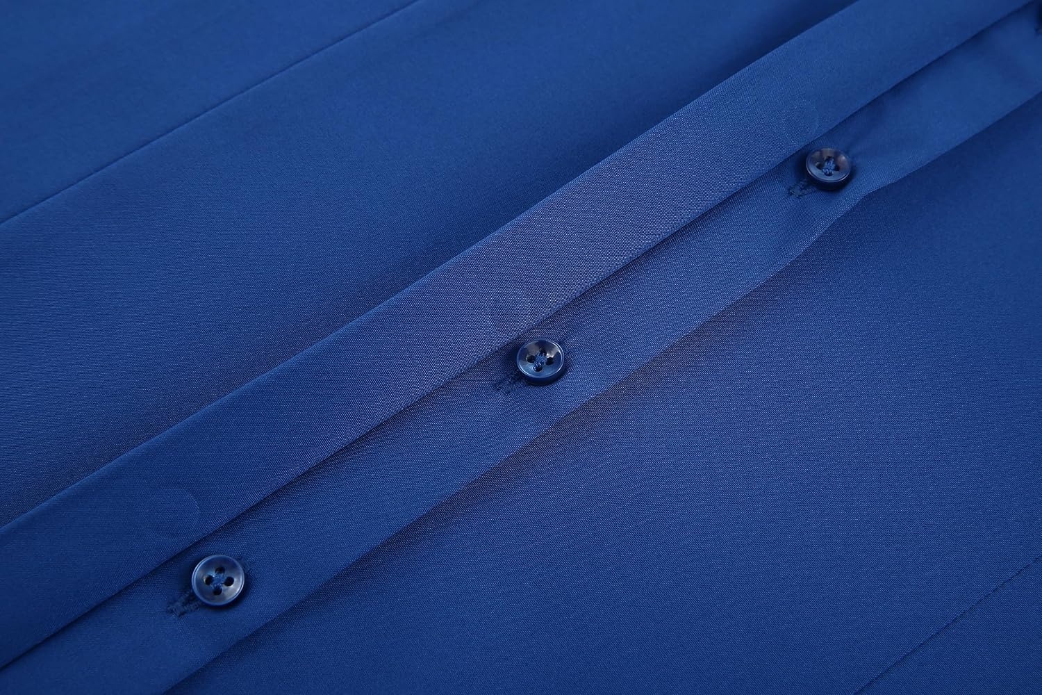 image:imageAlex Vando Womens Dress Shirts Button Down Wrinkle Free Long Sleeve ShirtHidden Placket Royal