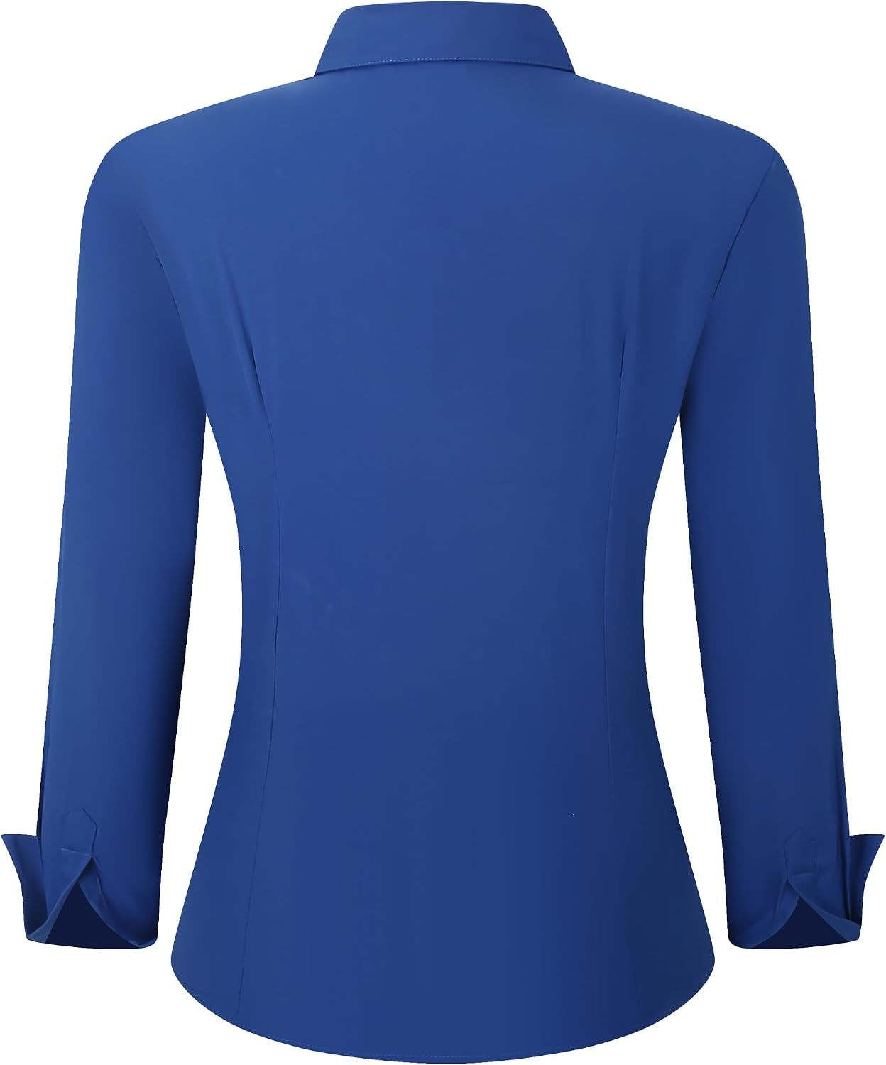 image:imageAlex Vando Womens Dress Shirts Button Down Wrinkle Free Long Sleeve ShirtHidden Placket Royal