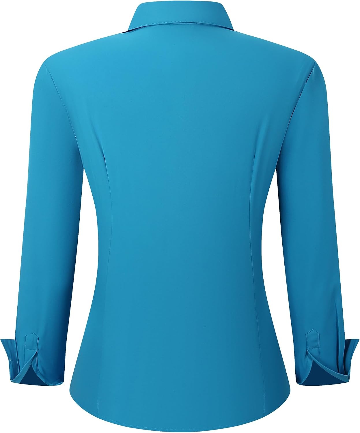 image:imageAlex Vando Womens Dress Shirts Button Down Wrinkle Free Long Sleeve ShirtHidden Placket Turquoise