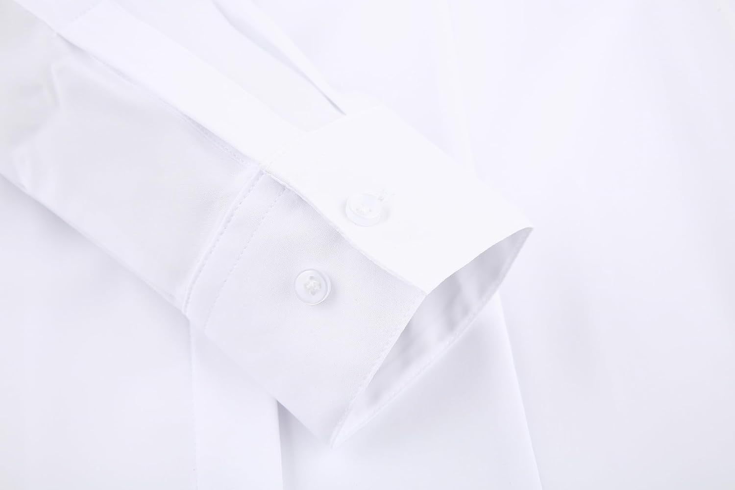 image:imageAlex Vando Womens Dress Shirts Button Down Wrinkle Free Long Sleeve ShirtHidden Placket White