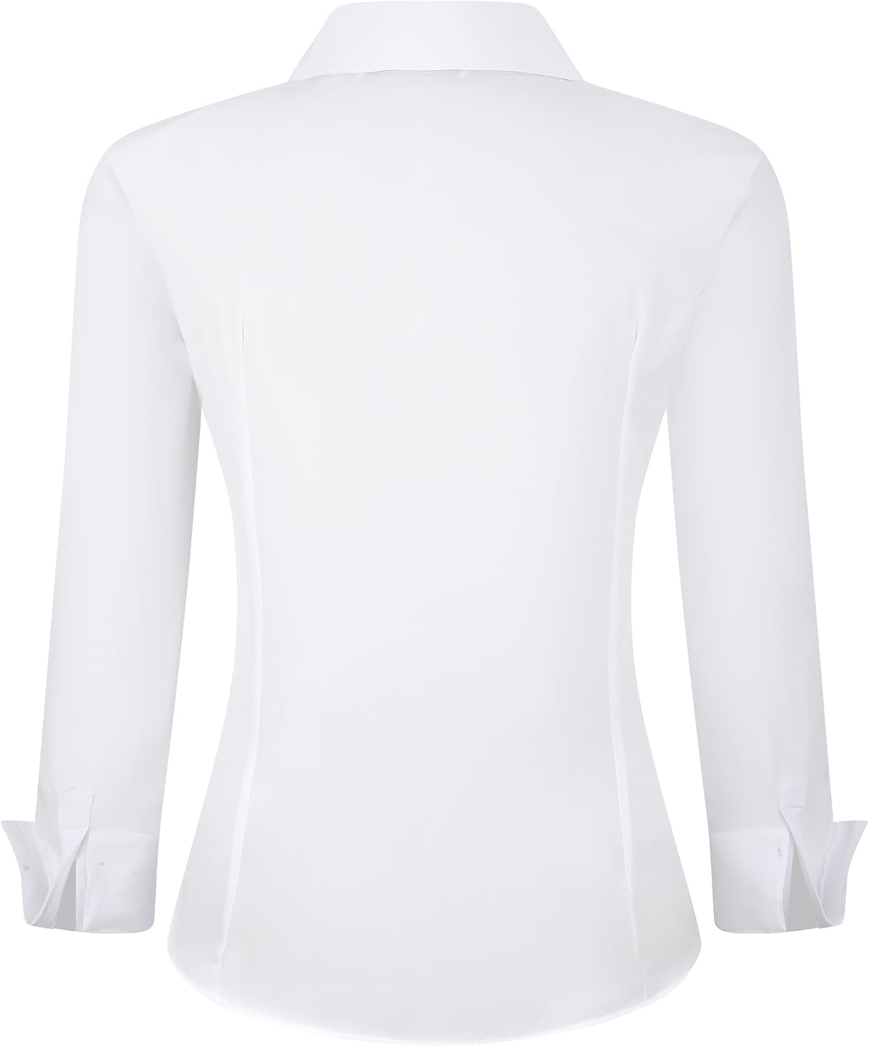 image:imageAlex Vando Womens Dress Shirts Button Down Wrinkle Free Long Sleeve ShirtHidden Placket White