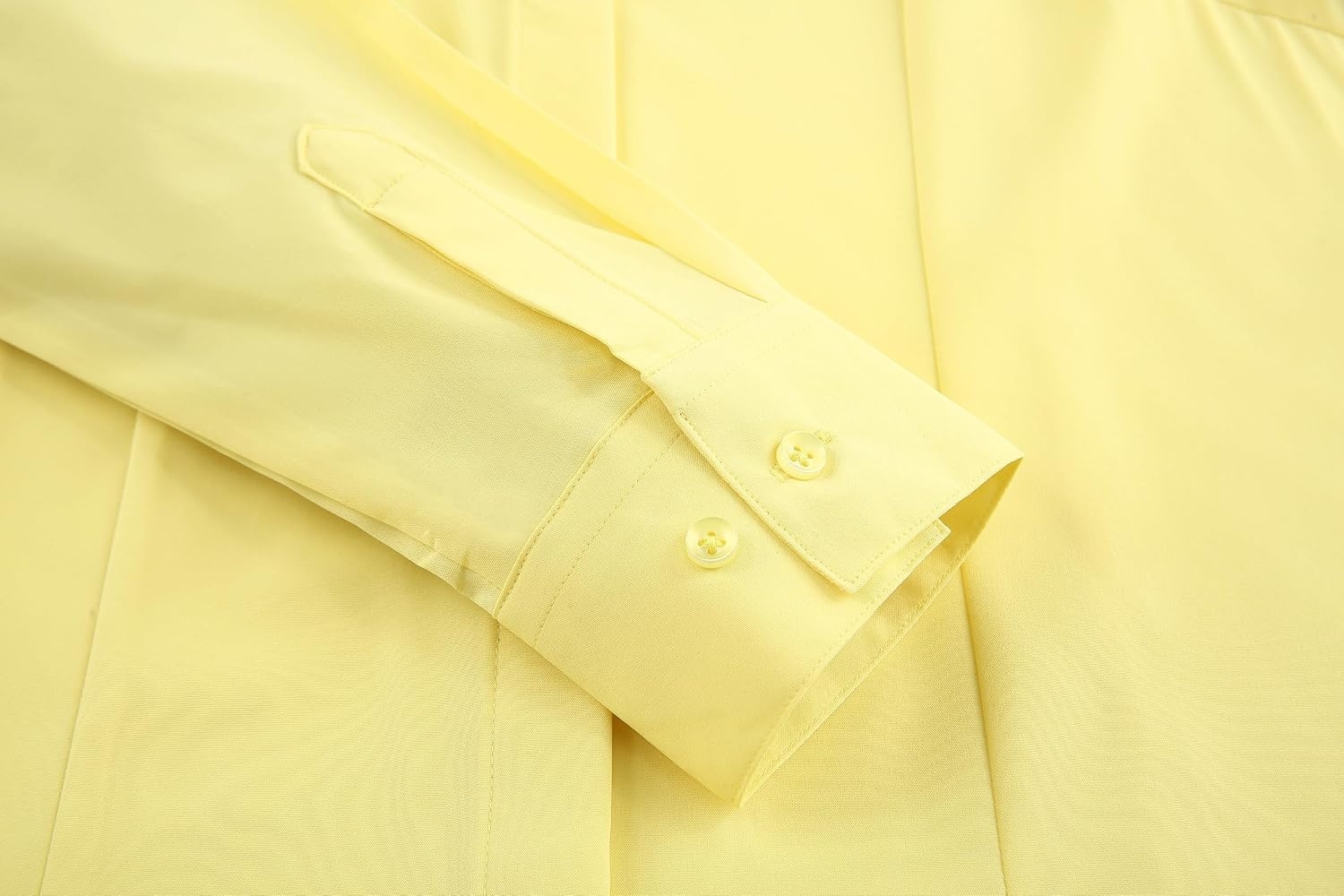 image:imageAlex Vando Womens Dress Shirts Button Down Wrinkle Free Long Sleeve ShirtHidden Placket Yellow