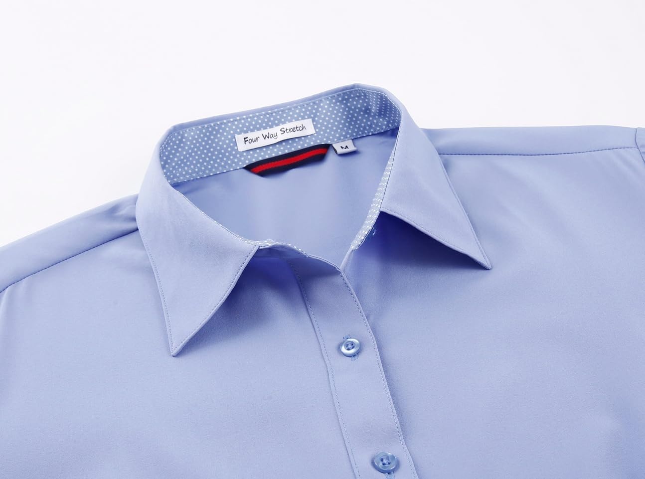 image:imageAlex Vando Womens Dress Shirts Button Down Wrinkle Free Long Sleeve ShirtMedium Blue