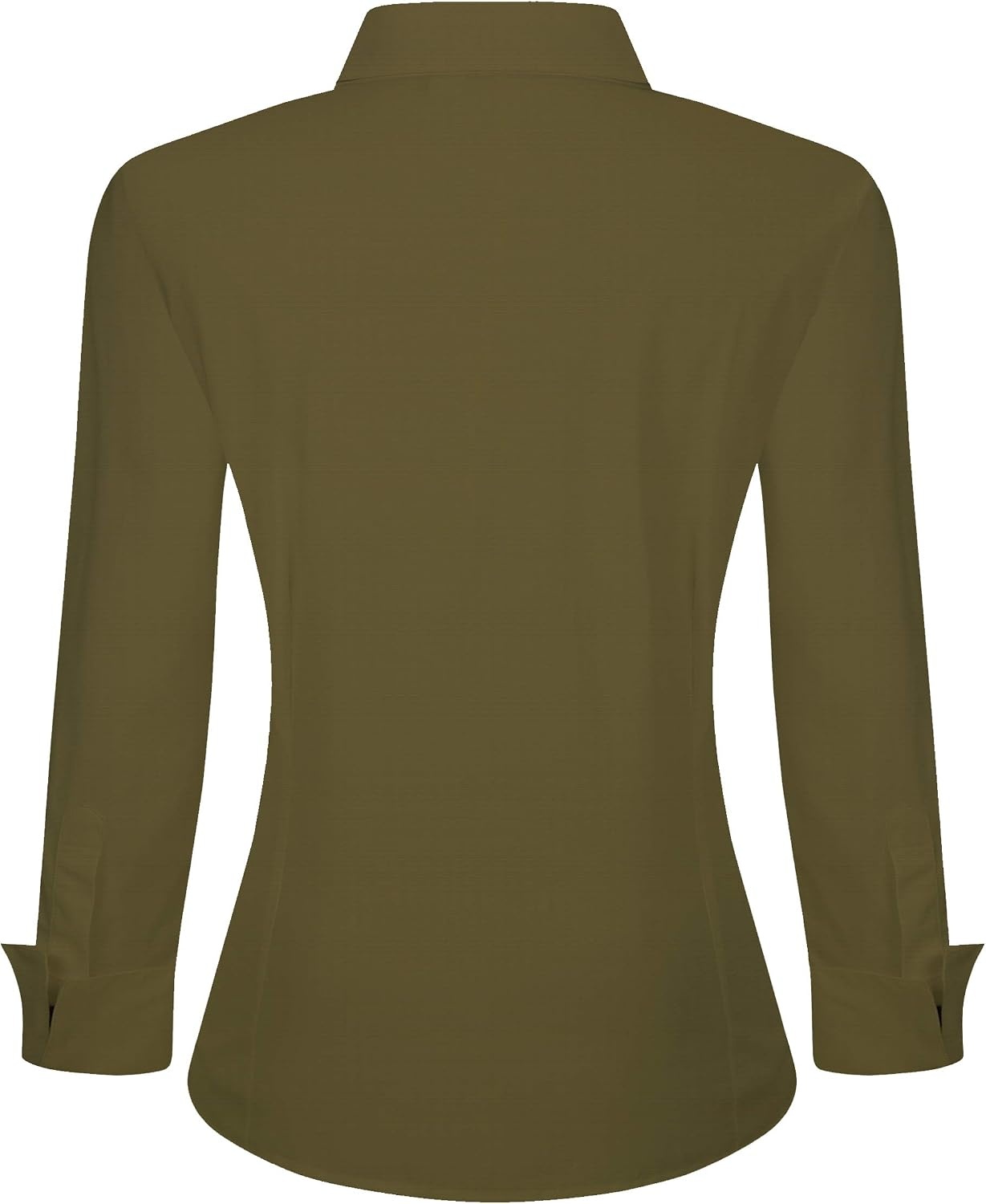 image:imageAlex Vando Womens Dress Shirts Button Down Wrinkle Free Long Sleeve ShirtOlive