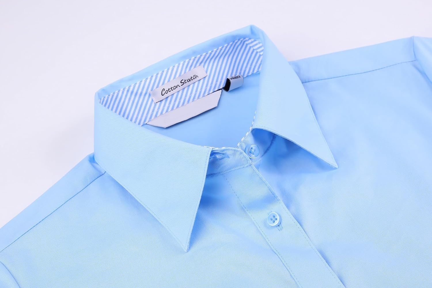 image:imageAlex Vando Womens Dress Shirts Button Down Wrinkle Free Long Sleeve ShirtSs Blue