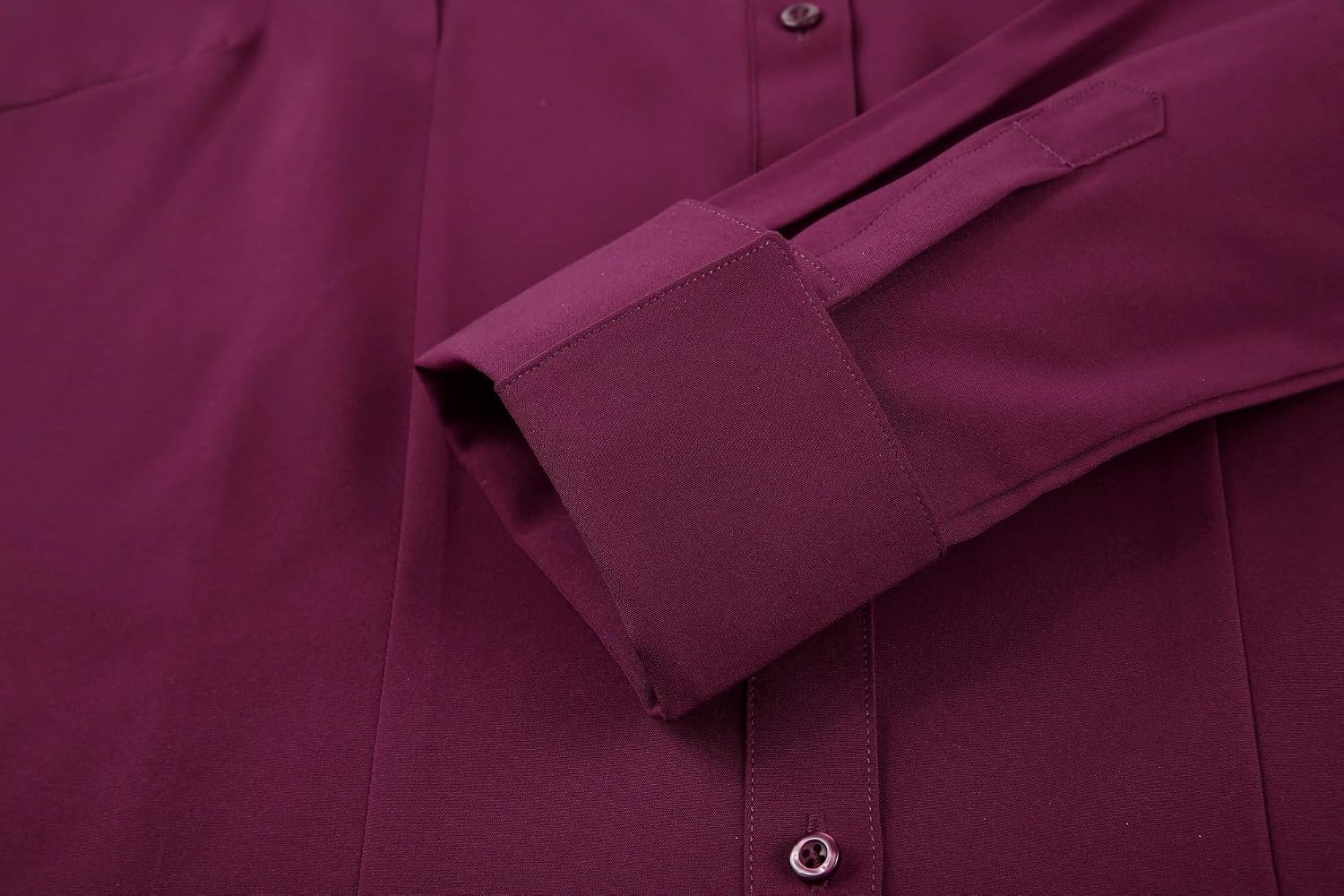 image:imageAlex Vando Womens Dress Shirts Button Down Wrinkle Free Long Sleeve ShirtWine