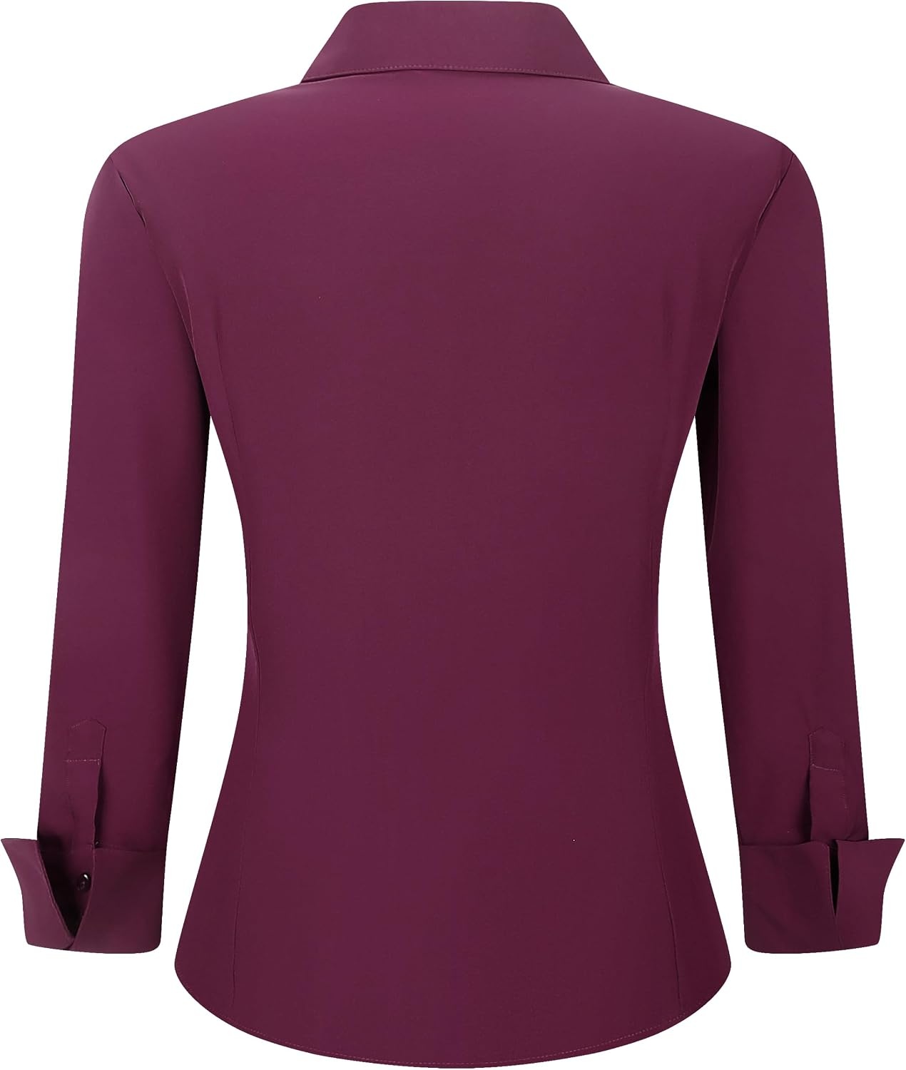 image:imageAlex Vando Womens Dress Shirts Button Down Wrinkle Free Long Sleeve ShirtWine