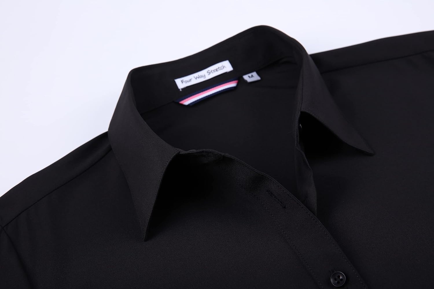 image:imageAlex Vando Womens Dress Shirts Button Down Wrinkle Free Long Sleeve ShirtWrinkle Free Black