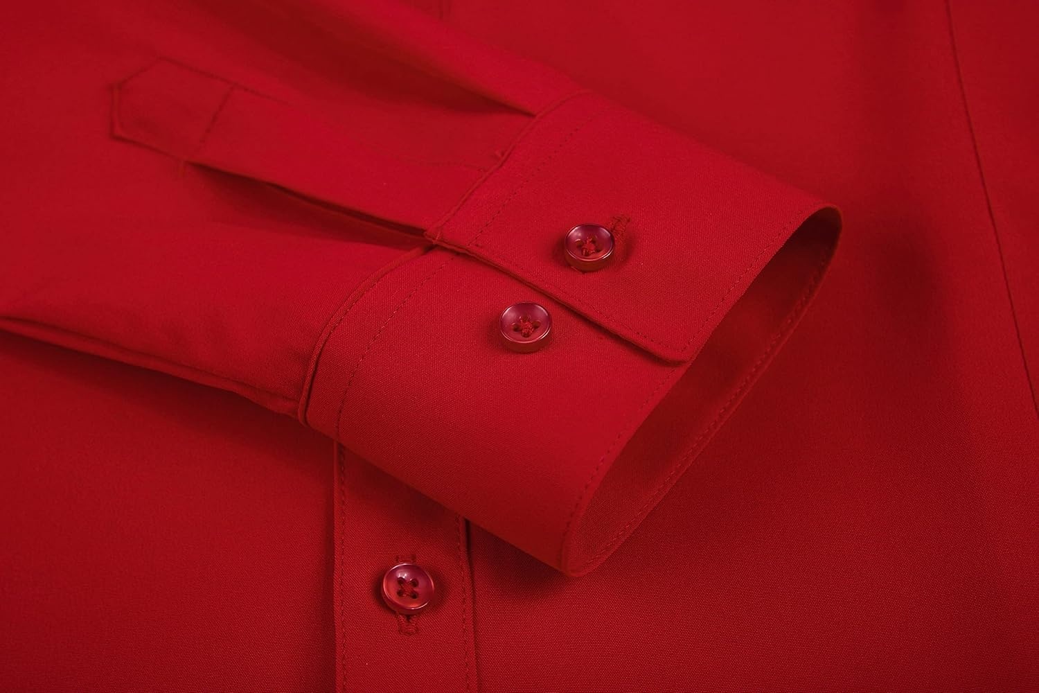 image:imageAlex Vando Womens Dress Shirts Button Down Wrinkle Free Long Sleeve ShirtWrinkle Free Red
