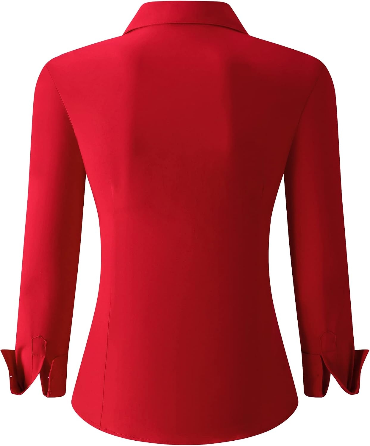 image:imageAlex Vando Womens Dress Shirts Button Down Wrinkle Free Long Sleeve ShirtWrinkle Free Red