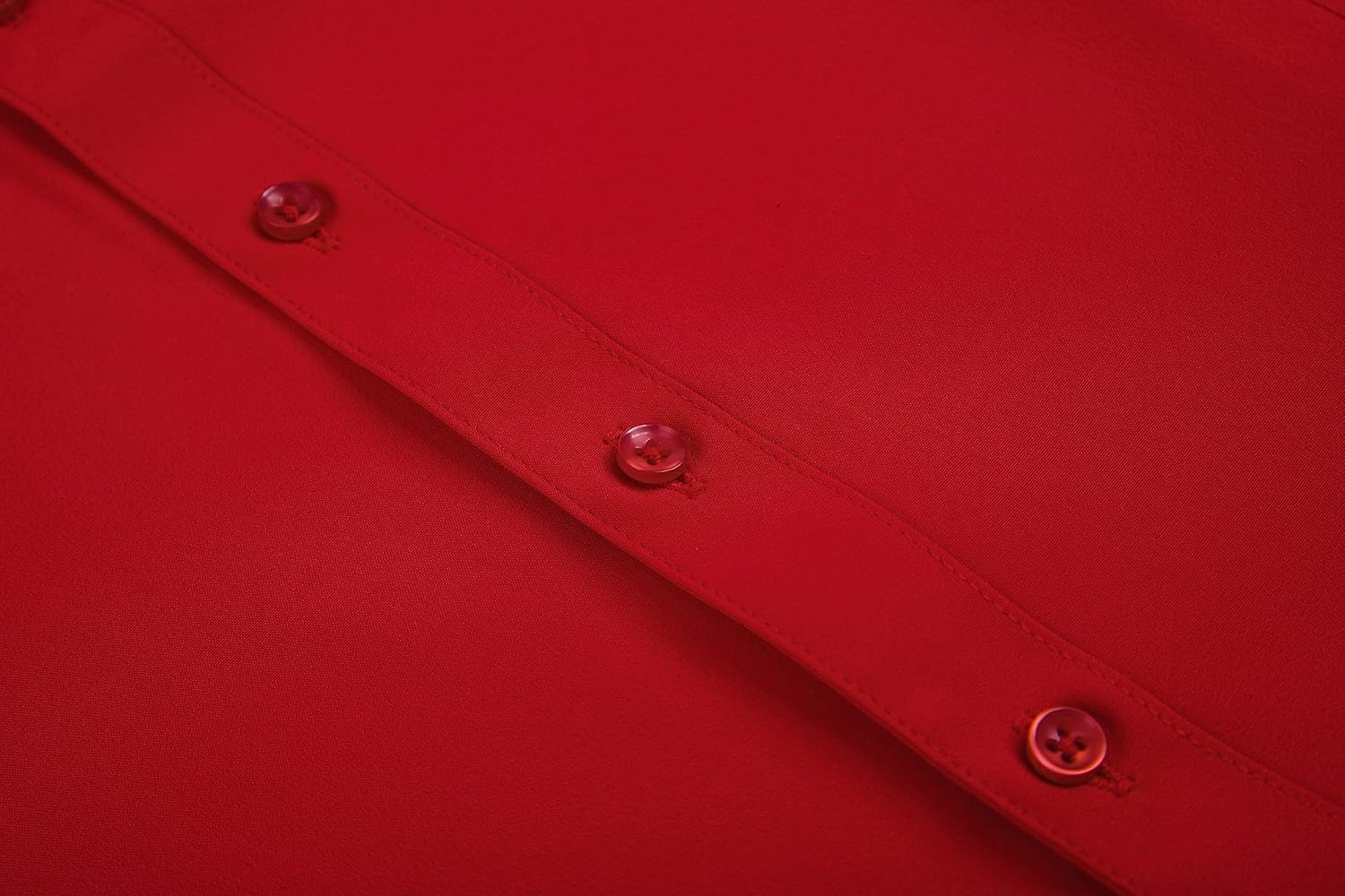 image:imageAlex Vando Womens Dress Shirts Button Down Wrinkle Free Long Sleeve ShirtWrinkle Free Red