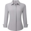 Hidden Placket Lt Grey