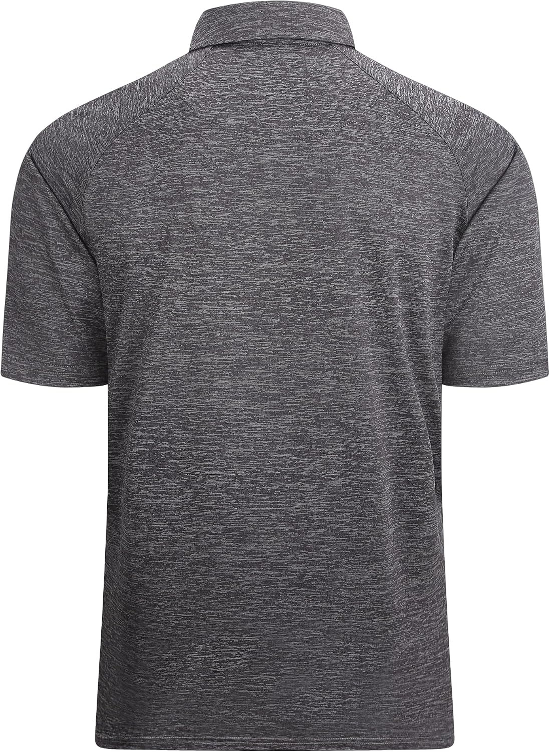 image:imageAlex Vando Mens Golf Shirt Moisture Wicking QuickDry Short Sleeve Polo02a Charcoal