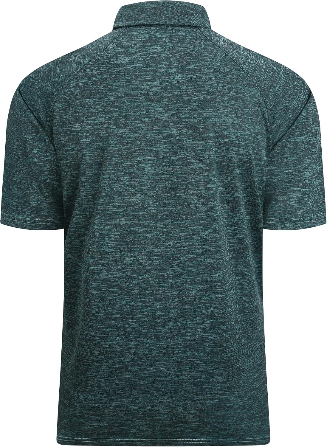image:imageAlex Vando Mens Golf Shirt Moisture Wicking QuickDry Short Sleeve Polo02a Turquoise