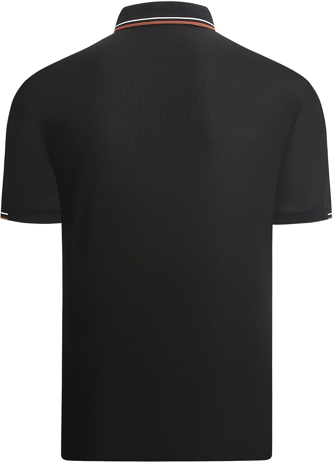 image:imageAlex Vando Mens Golf Shirt Moisture Wicking QuickDry Short Sleeve PoloBlack 188
