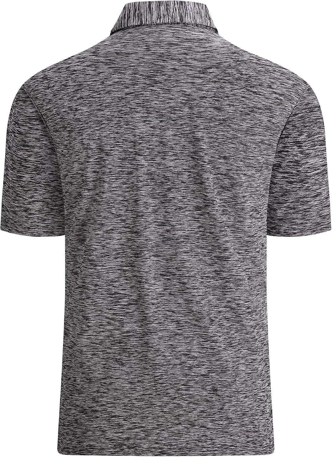 image:imageAlex Vando Mens Golf Shirt Moisture Wicking QuickDry Short Sleeve PoloBlack