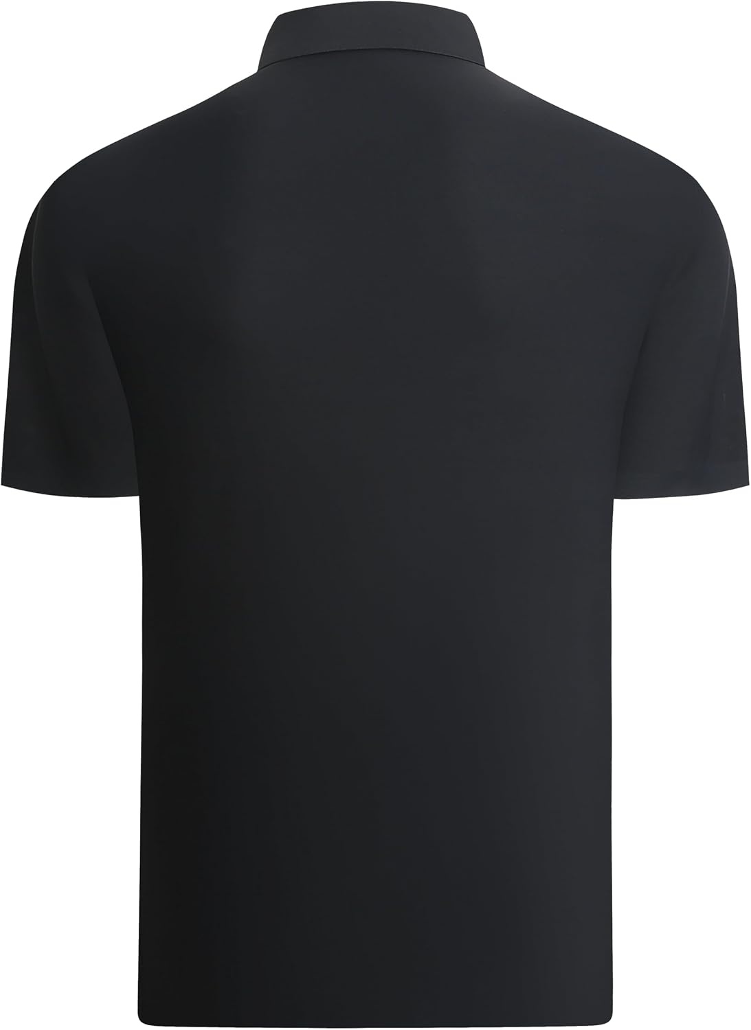 image:imageAlex Vando Mens Golf Shirt Moisture Wicking QuickDry Short Sleeve PoloBlack Pique