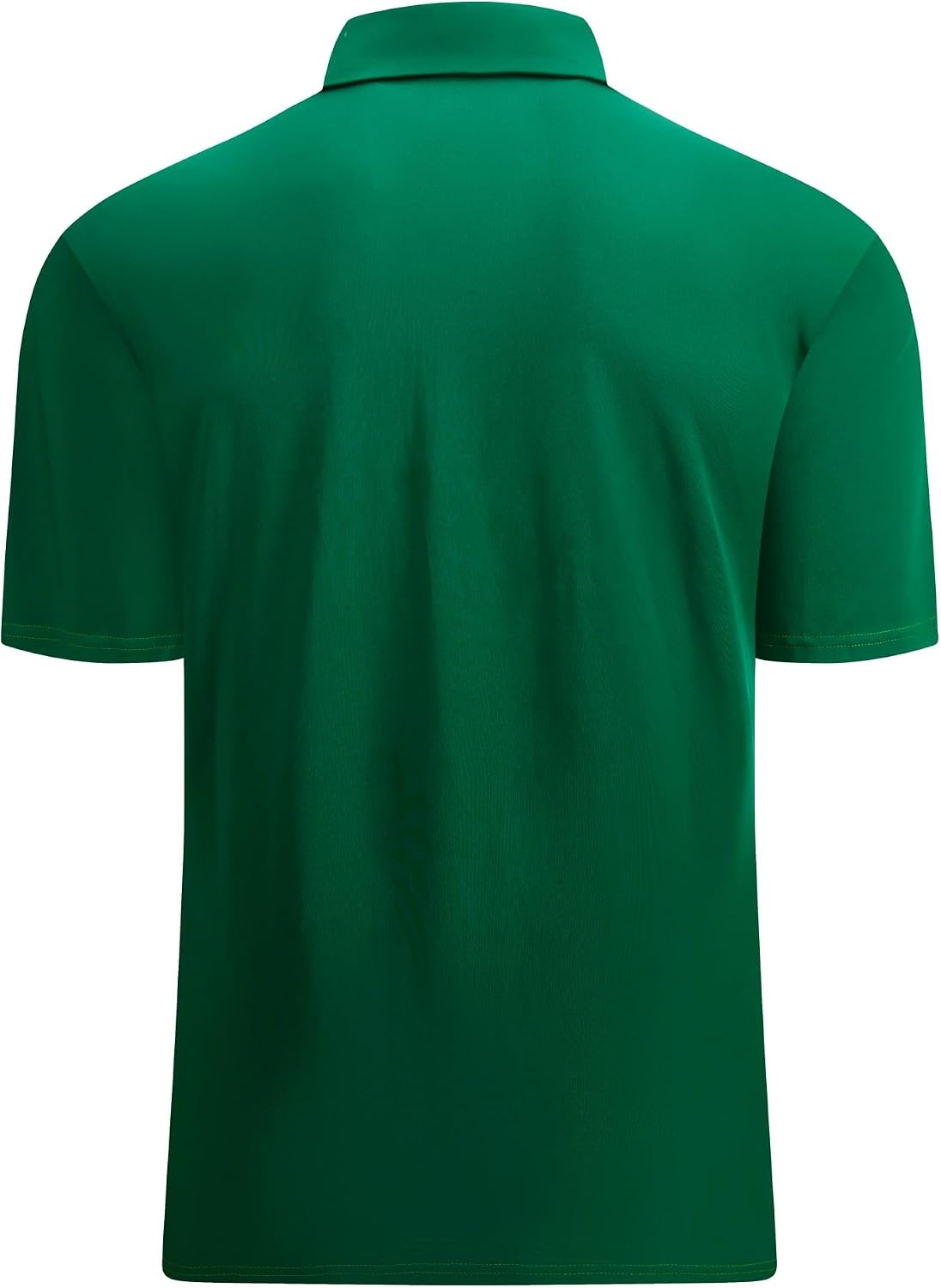 image:imageAlex Vando Mens Golf Shirt Moisture Wicking QuickDry Short Sleeve PoloGreen Stripe 87