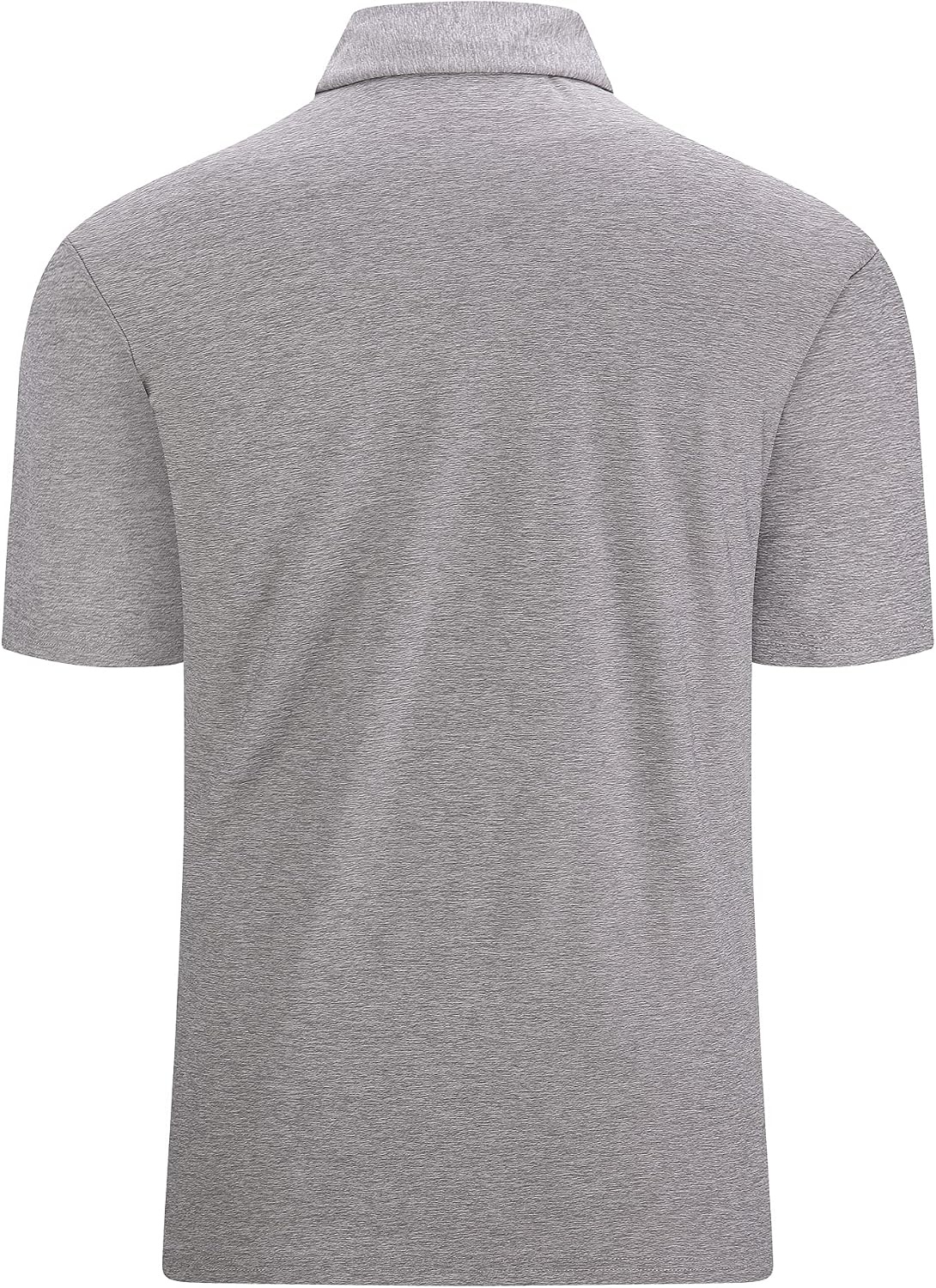 image:imageAlex Vando Mens Golf Shirt Moisture Wicking QuickDry Short Sleeve PoloGrey