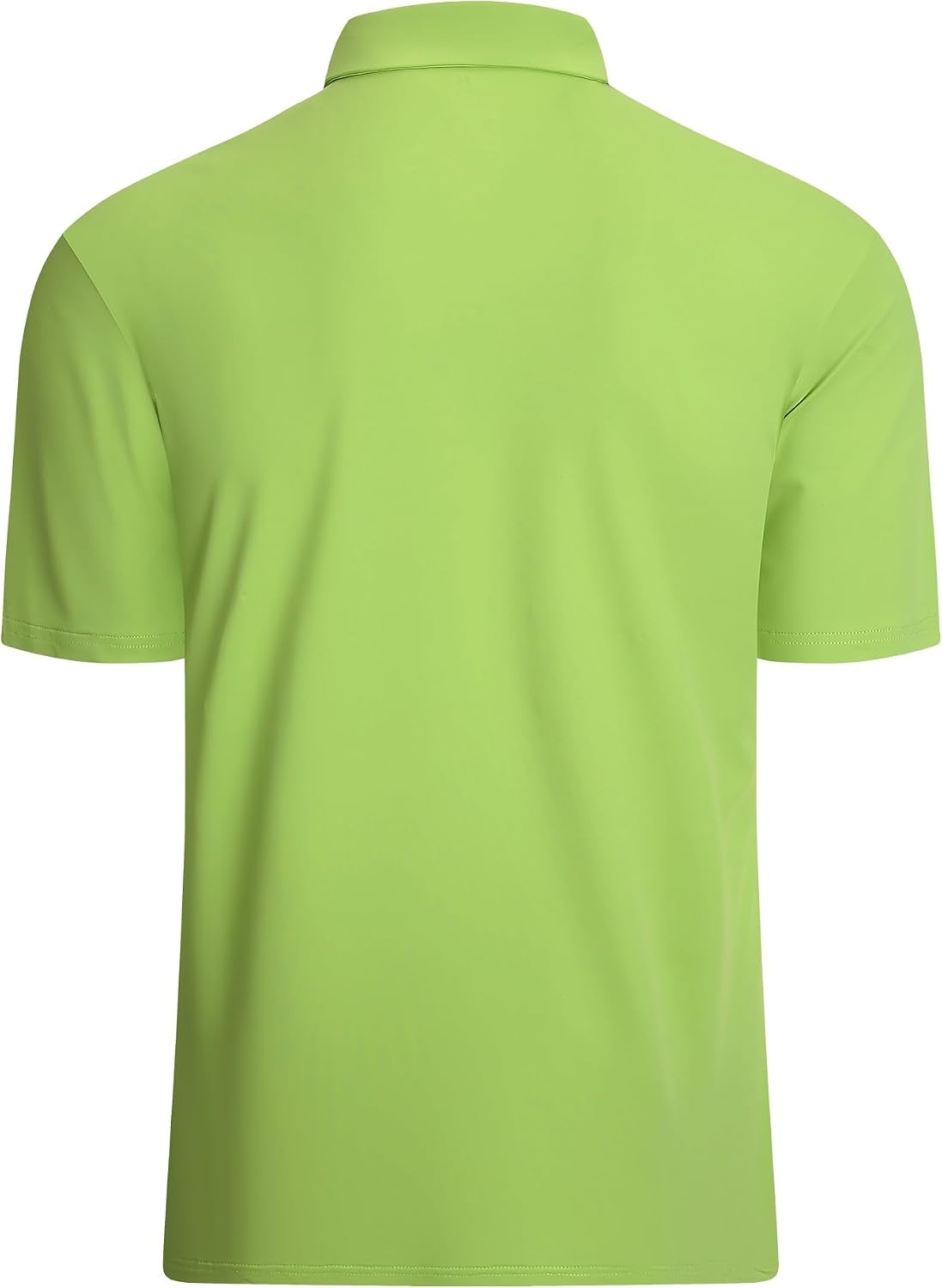 image:imageAlex Vando Mens Golf Shirt Moisture Wicking QuickDry Short Sleeve PoloLtgreen Stripe 87