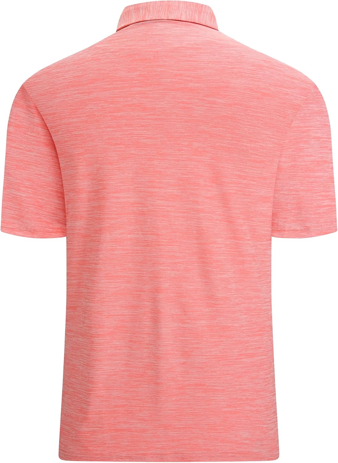 image:imageAlex Vando Mens Golf Shirt Moisture Wicking QuickDry Short Sleeve PoloPink