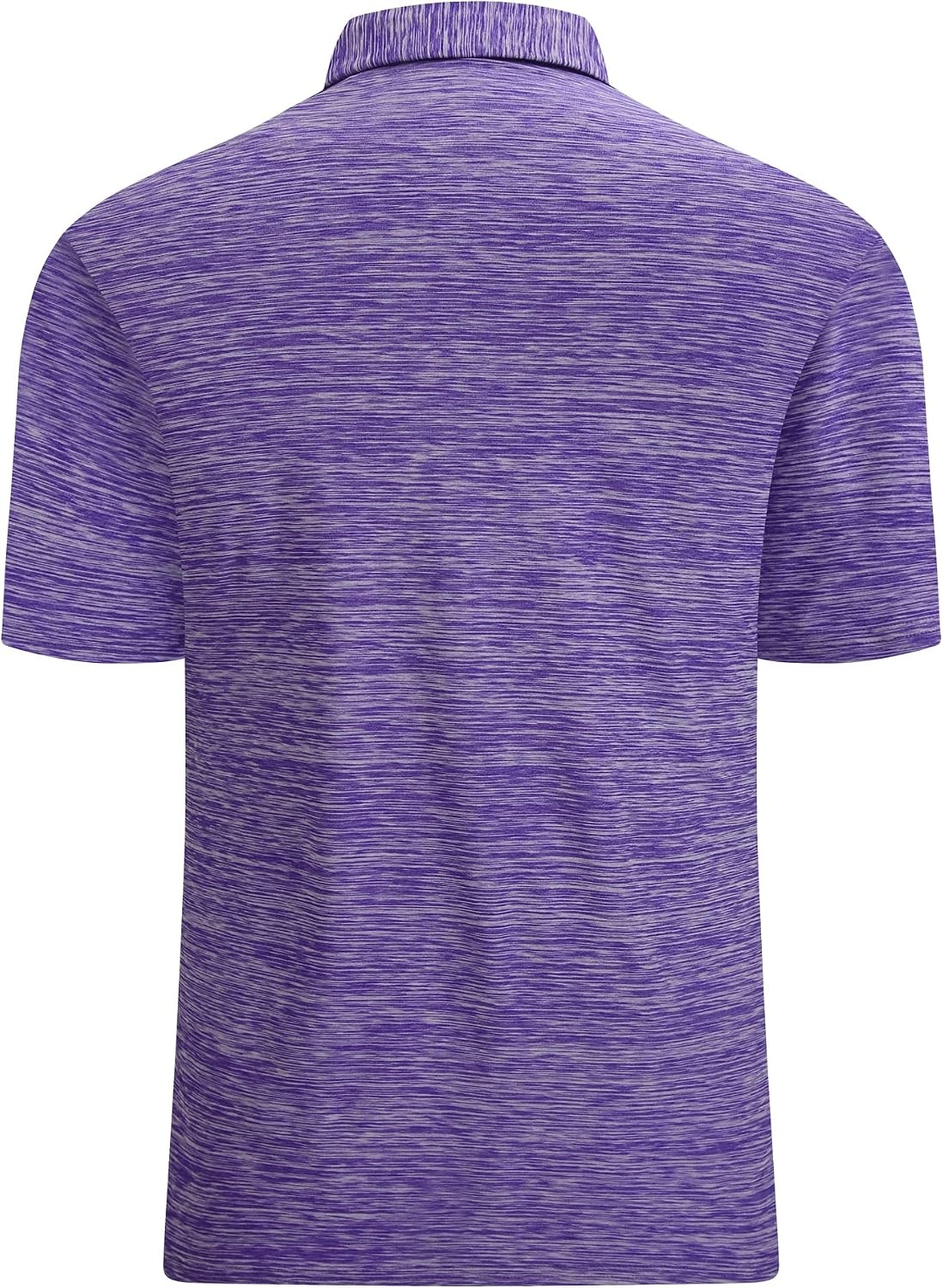 image:imageAlex Vando Mens Golf Shirt Moisture Wicking QuickDry Short Sleeve PoloPurple