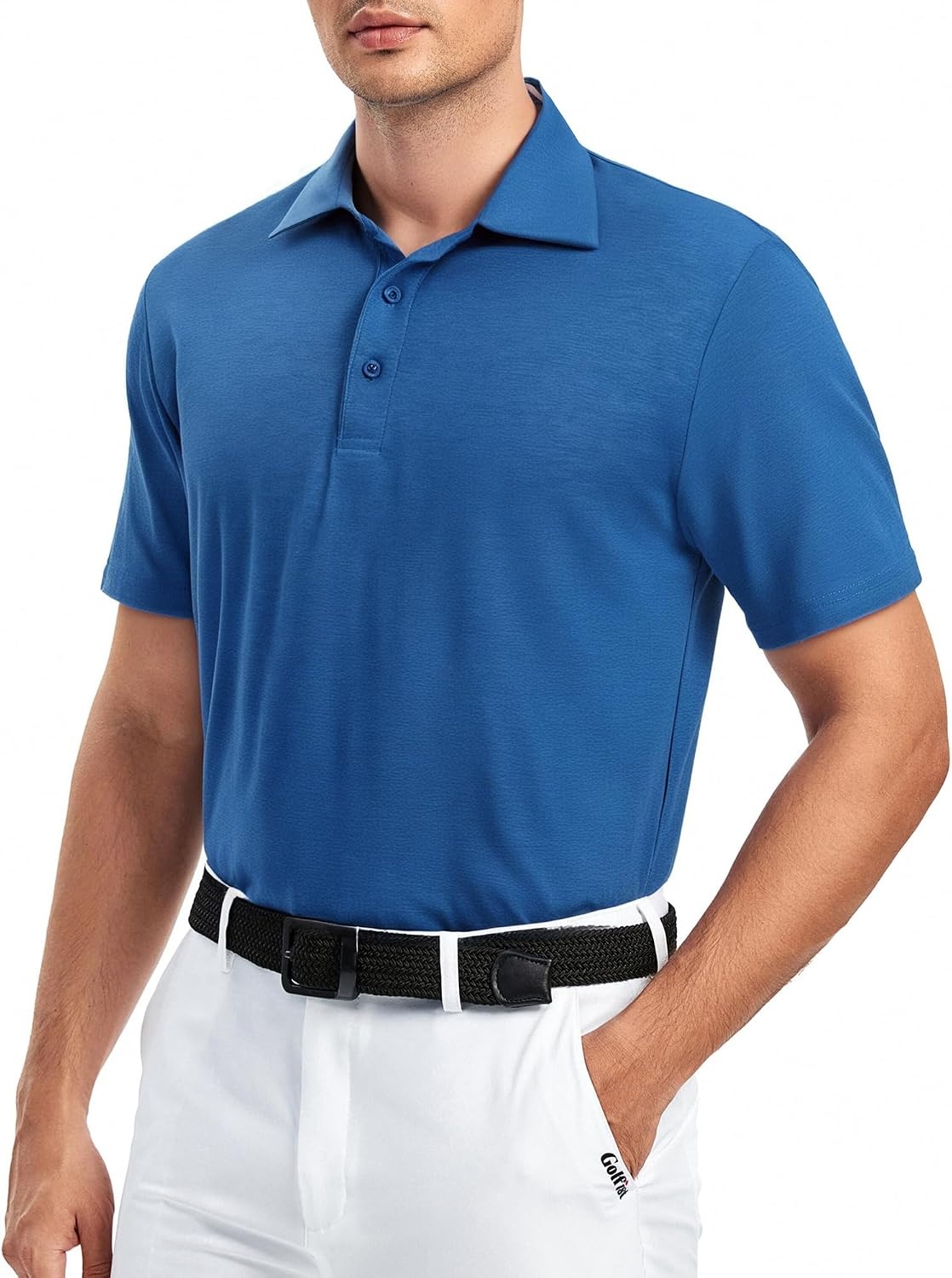 image:imageAlex Vando Mens Golf Shirt Moisture Wicking QuickDry Short Sleeve PoloRoyal