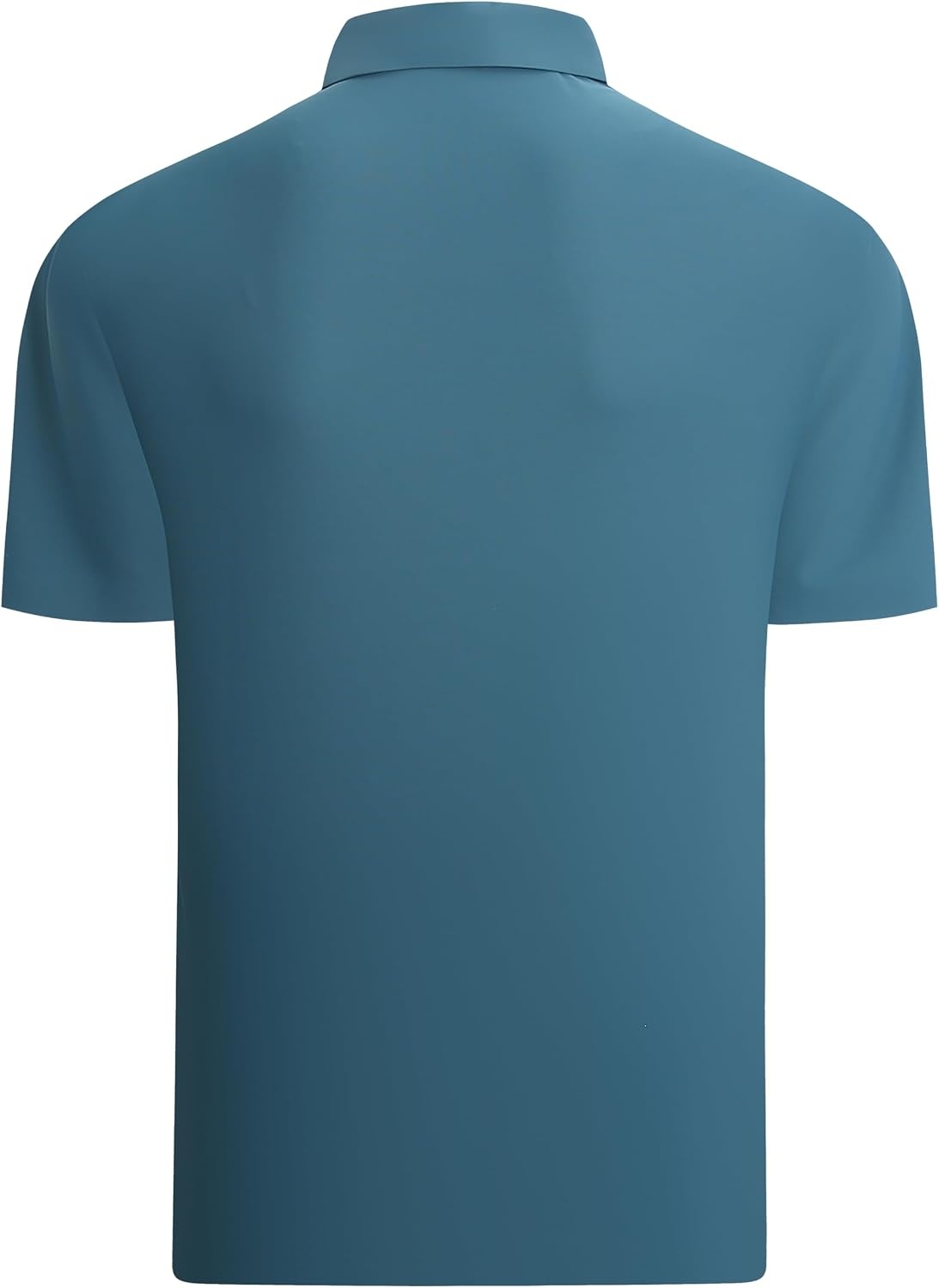 image:imageAlex Vando Mens Golf Shirt Moisture Wicking QuickDry Short Sleeve PoloTeal Pique