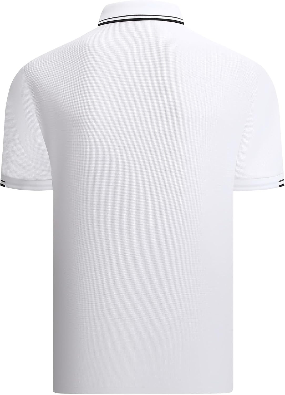 image:imageAlex Vando Mens Golf Shirt Moisture Wicking QuickDry Short Sleeve PoloWhite 188