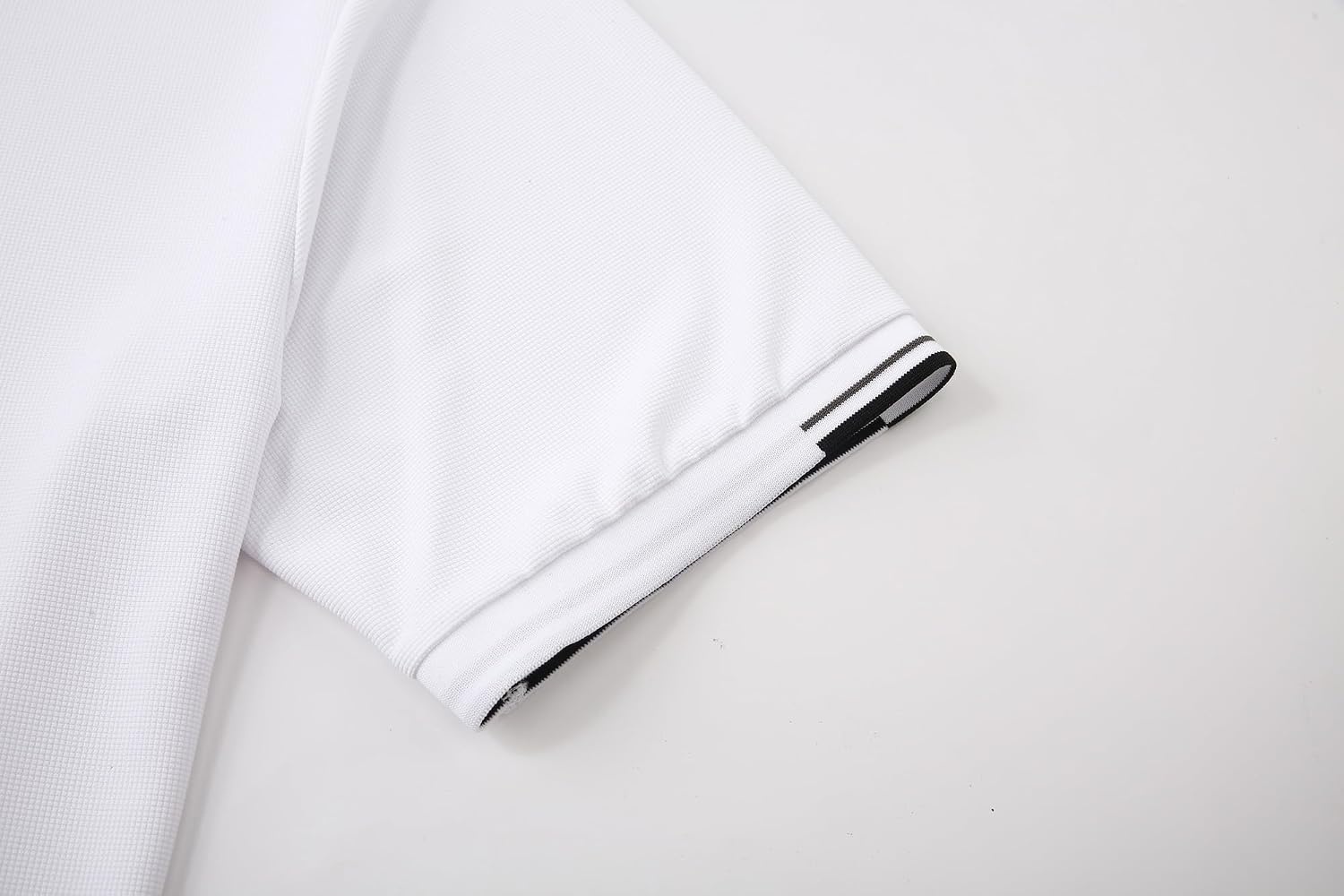 image:imageAlex Vando Mens Golf Shirt Moisture Wicking QuickDry Short Sleeve PoloWhite 188