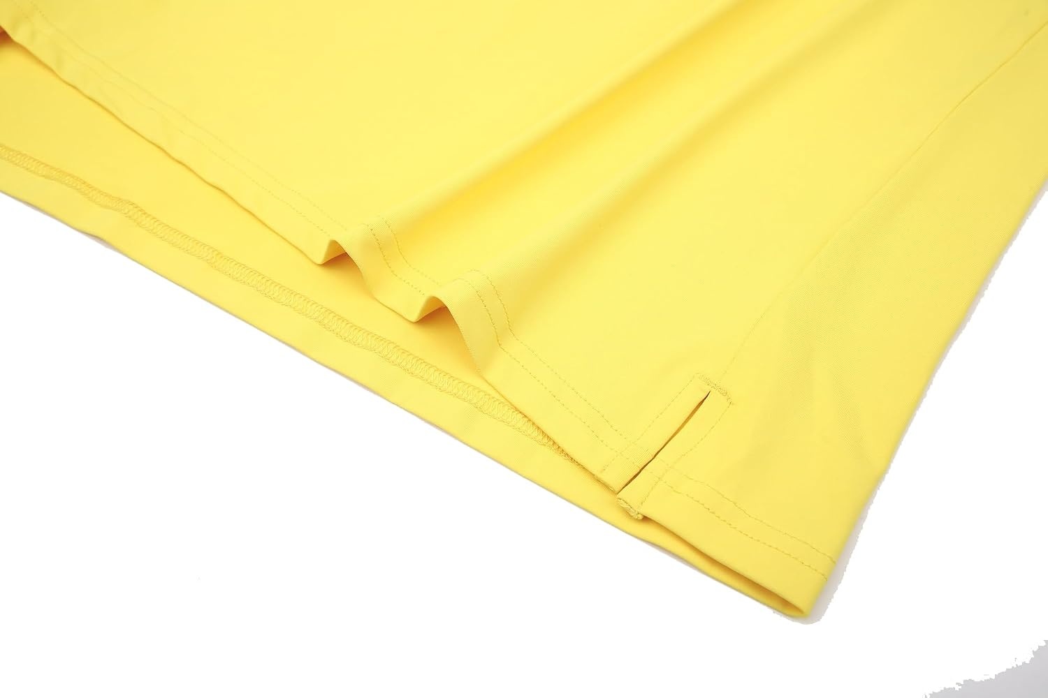 image:imageAlex Vando Mens Golf Shirt Moisture Wicking QuickDry Short Sleeve PoloYellow Stripe 87