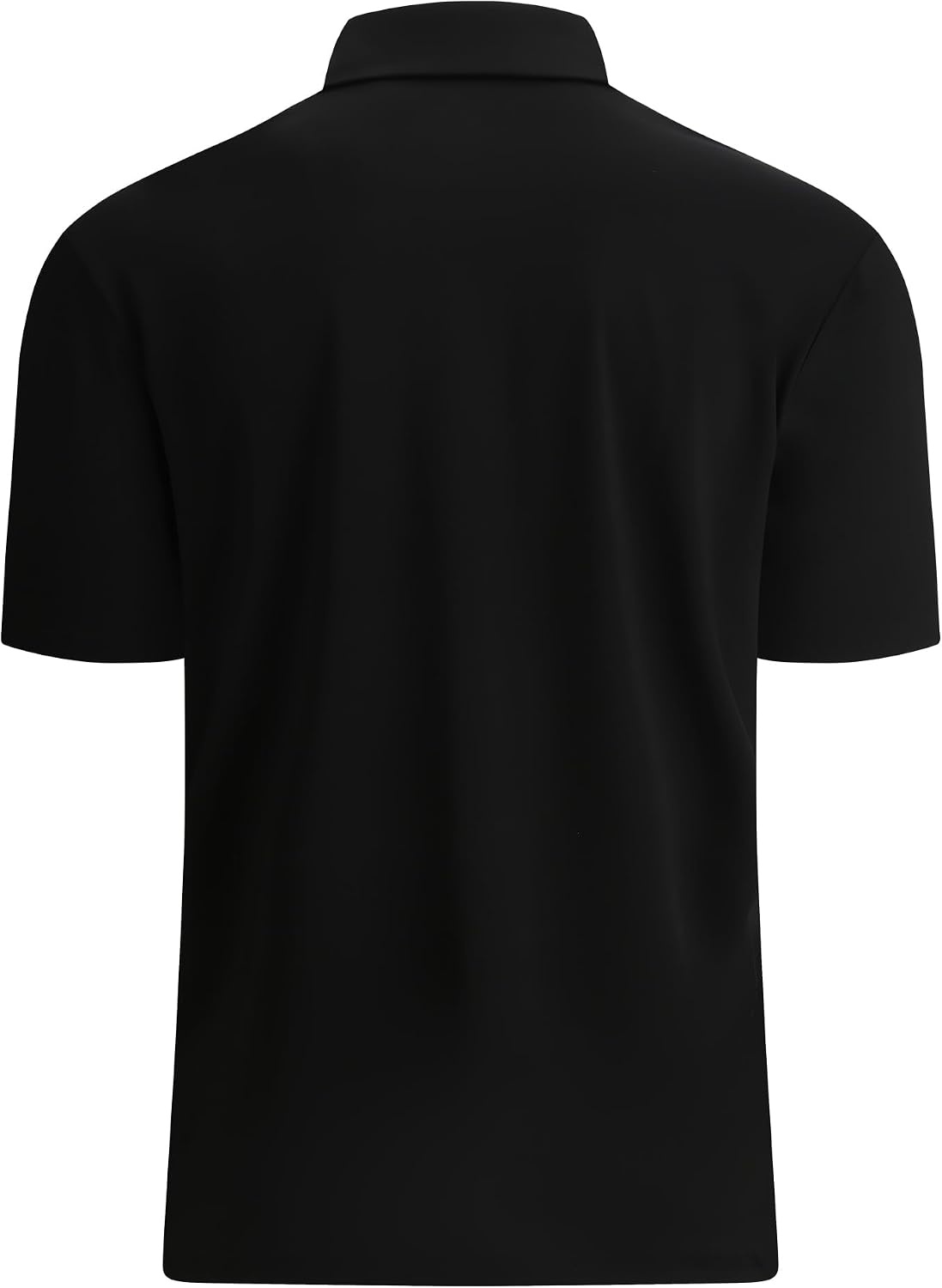 image:imageAlex Vando Mens Golf Shirt QuickDry Solid Short Sleeve Polo ShirtsBlack 09