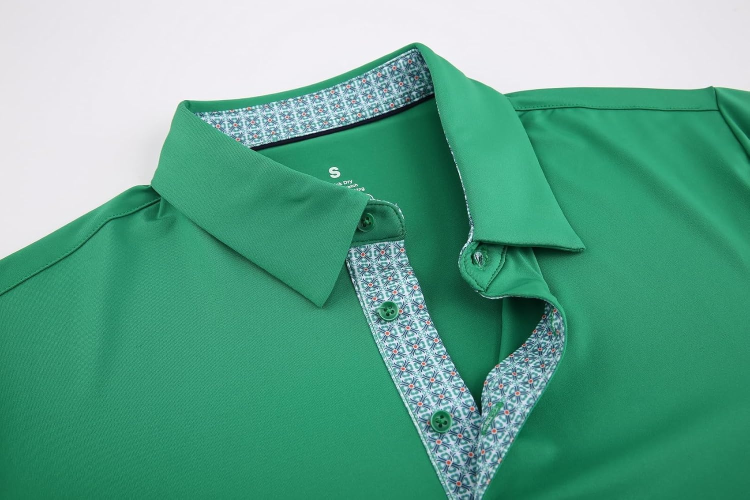 image:imageAlex Vando Mens Golf Shirt QuickDry Solid Short Sleeve Polo ShirtsGreen 09