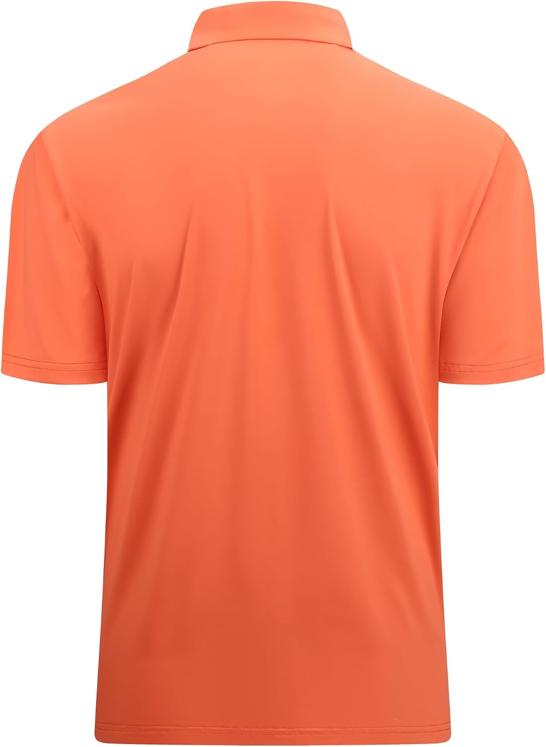 image:imageAlex Vando Mens Golf Shirt QuickDry Solid Short Sleeve Polo ShirtsOrange 09