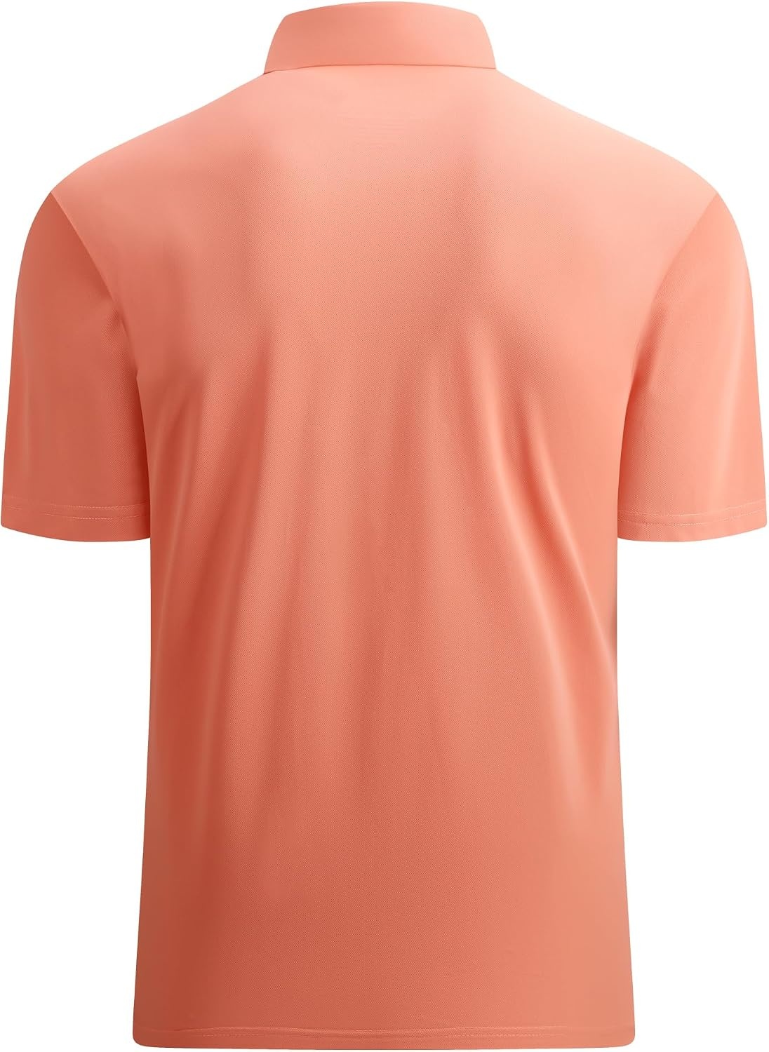 image:imageAlex Vando Mens Golf Shirt QuickDry Solid Short Sleeve Polo ShirtsOrange 100