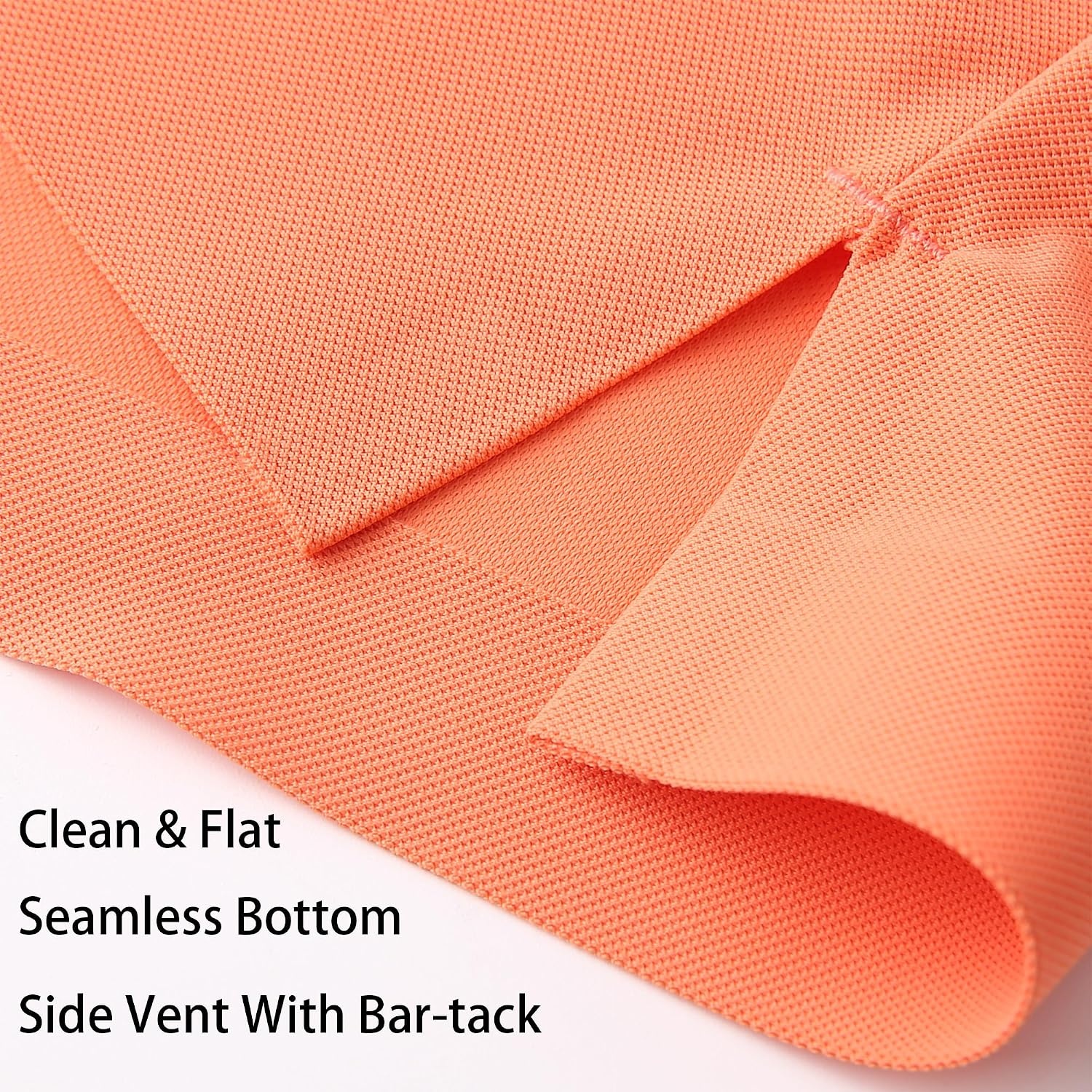 image:imageAlex Vando Mens Golf Shirt QuickDry Solid Short Sleeve Polo ShirtsOrange 100